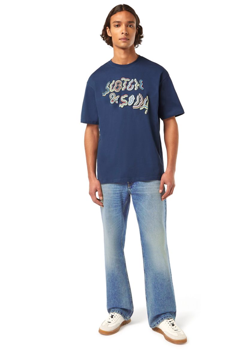 Mens Relaxed Fit Logo Graphic T-Shirt