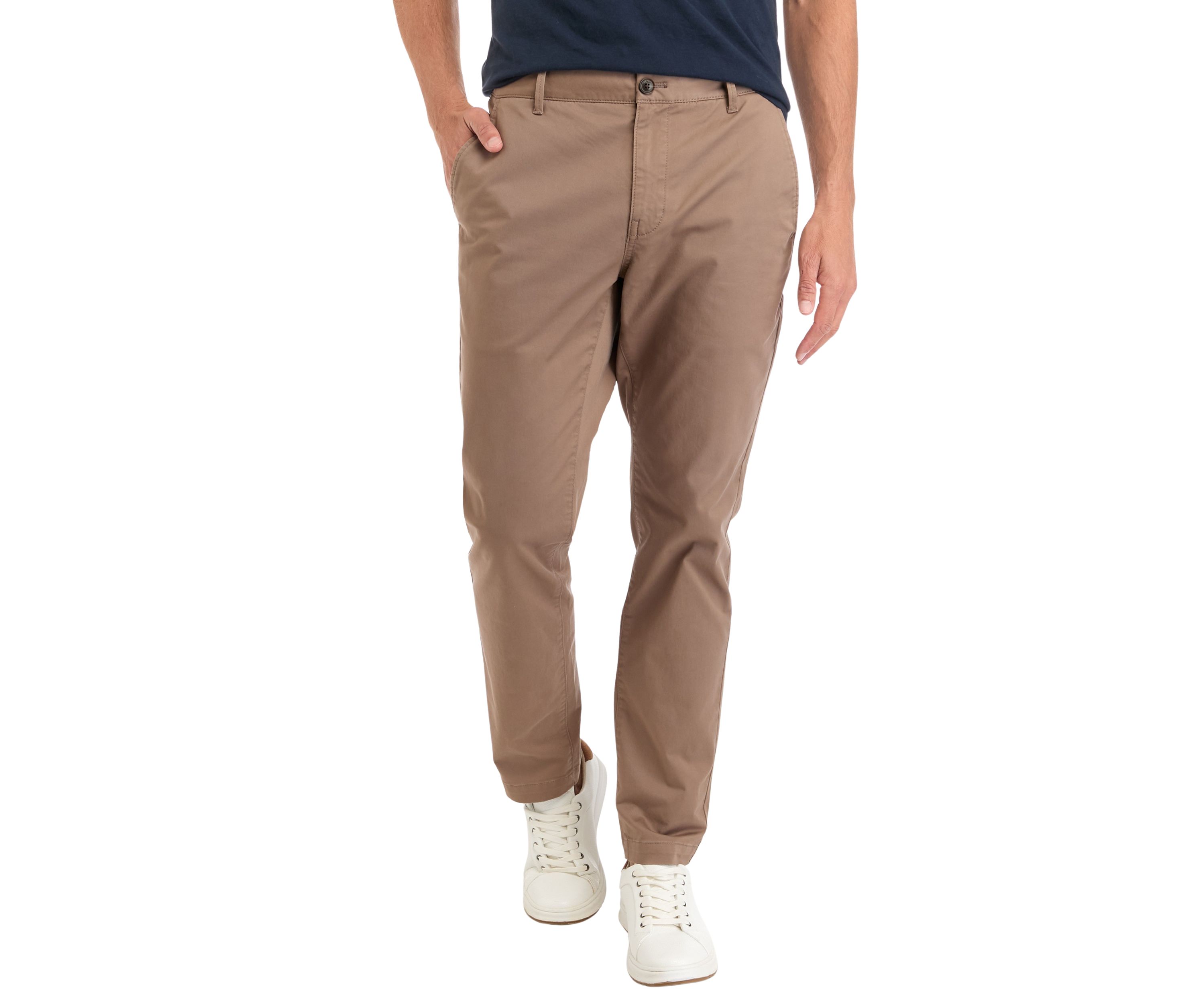 Mens Flat Front Chino Pants