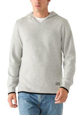 Scotch & Soda Men's Super-Soft Hoodie Sweater, Grey, Large