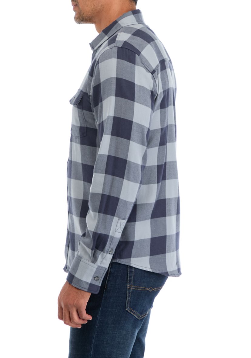 Plaid Lightweight Flannel Shirt 