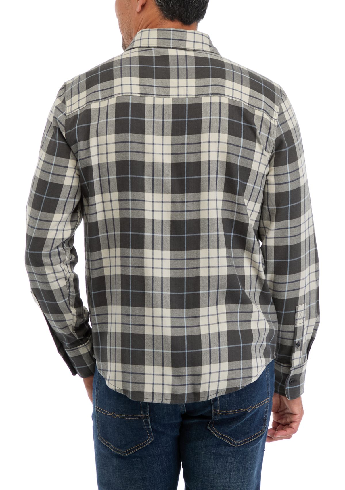 	  Plaid Lightweight Flannel Shirt 
