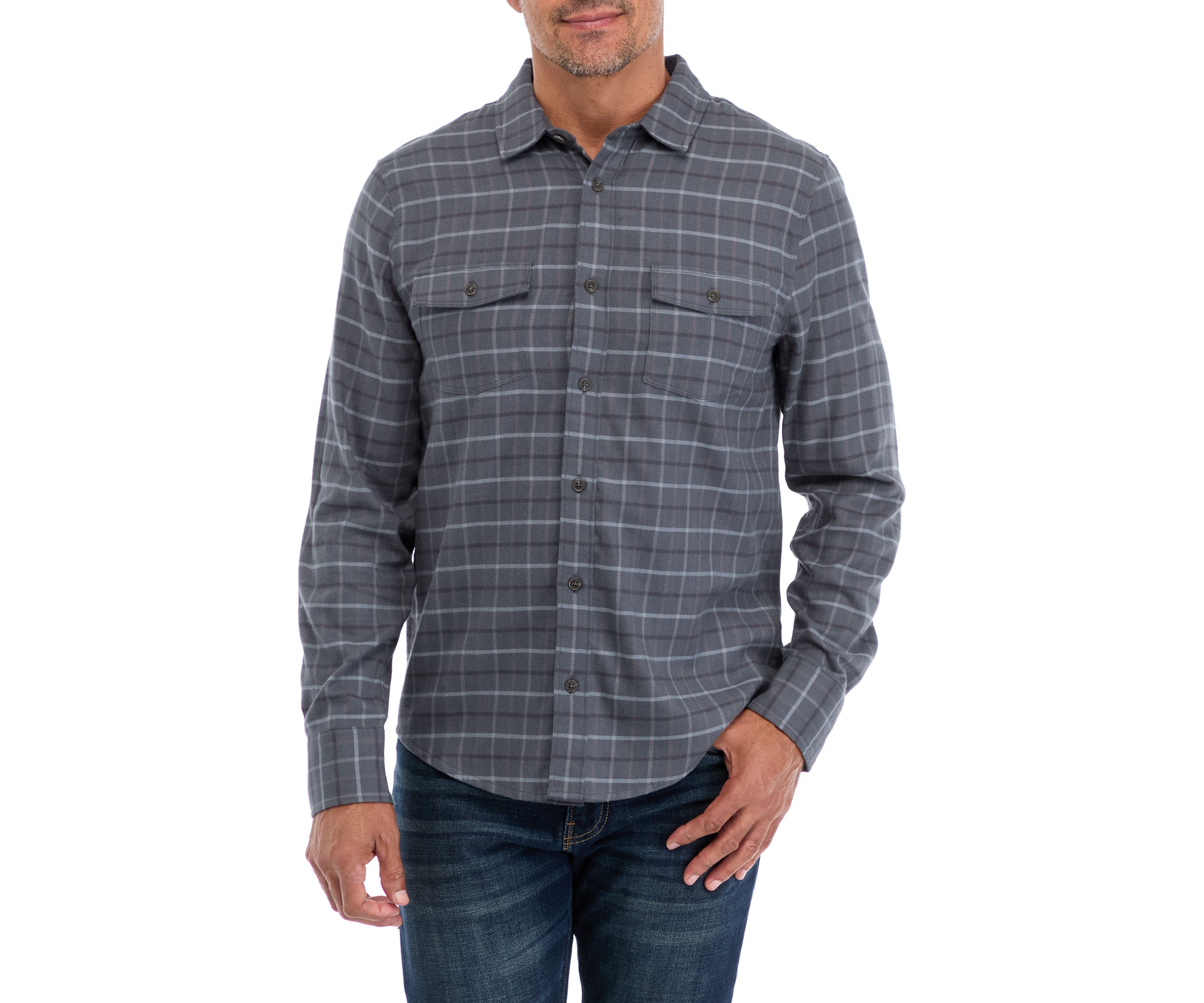   Plaid Lightweight Flannel Shirt 