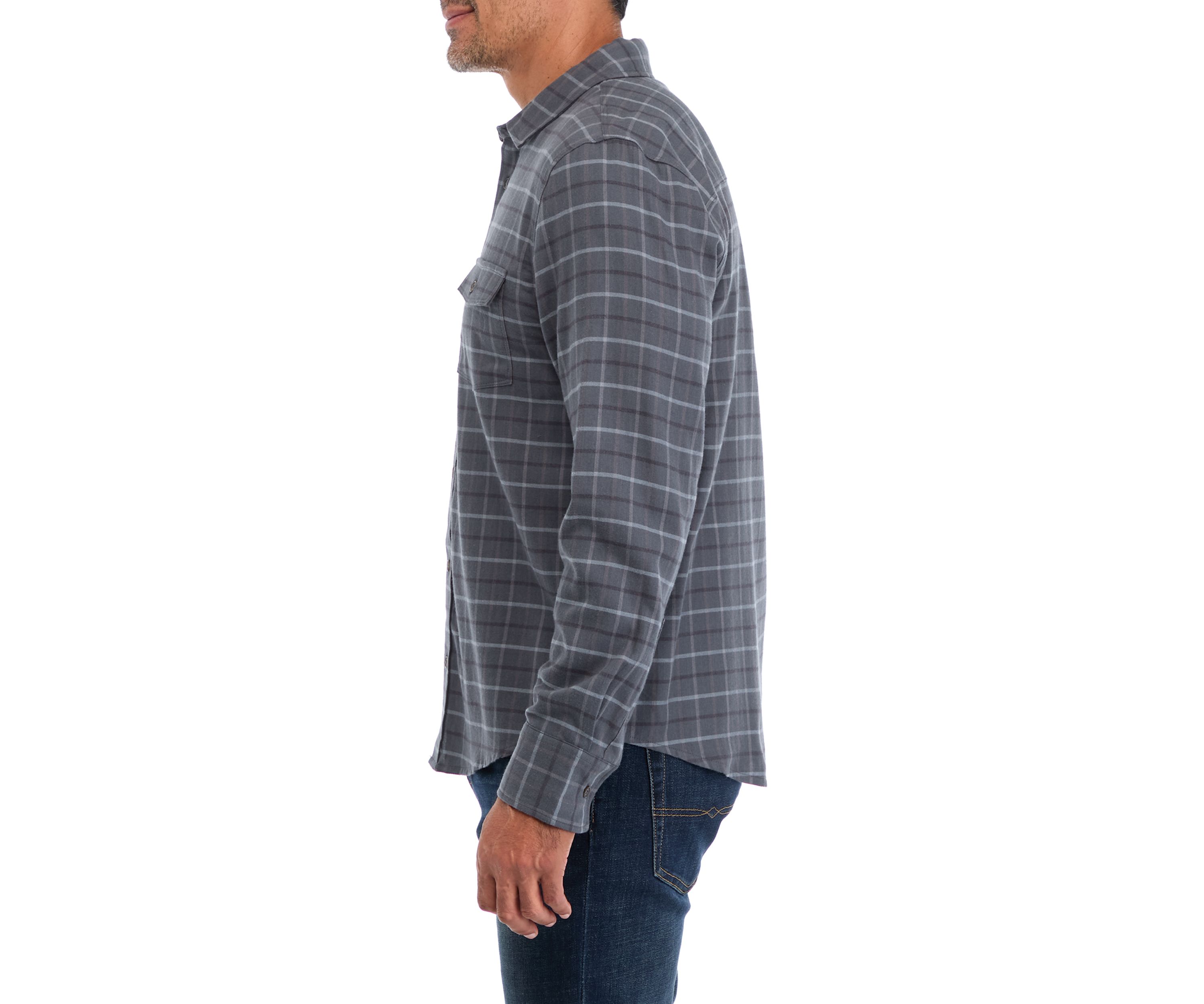   Plaid Lightweight Flannel Shirt 