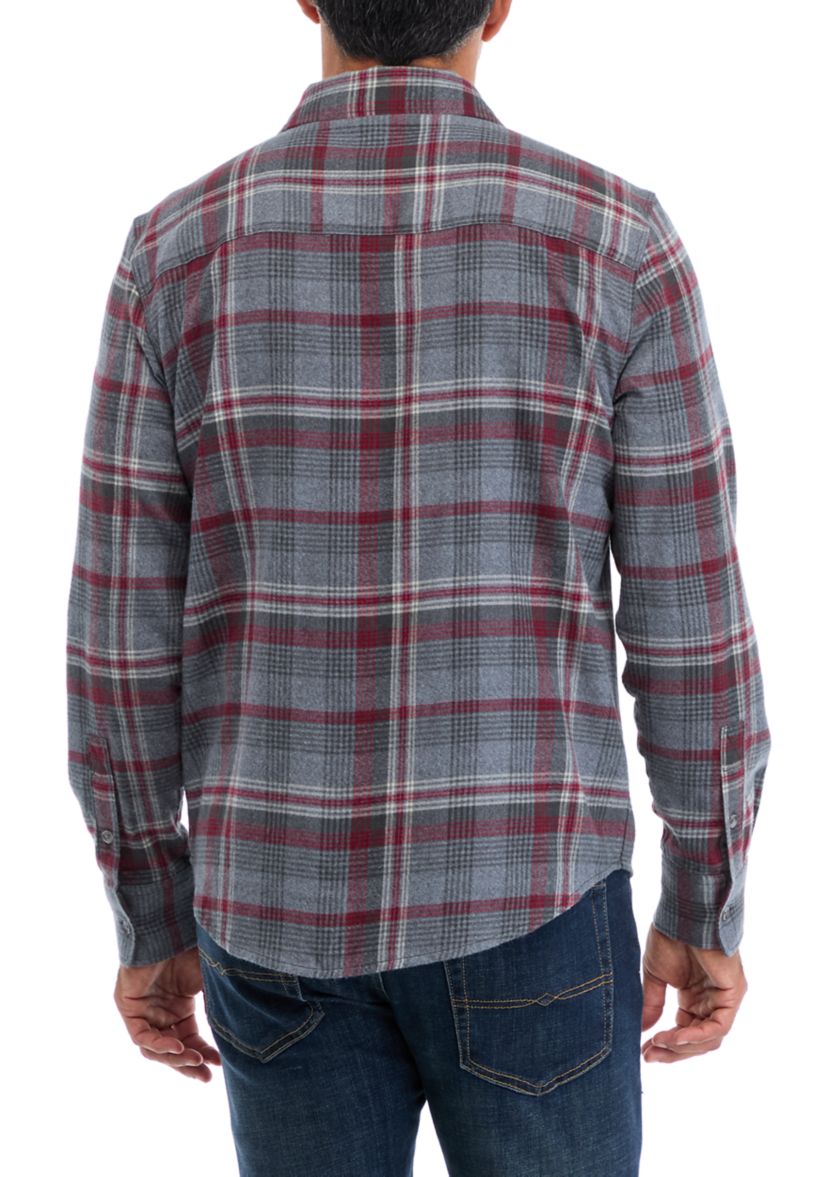   Plaid Lightweight Flannel Shirt 
