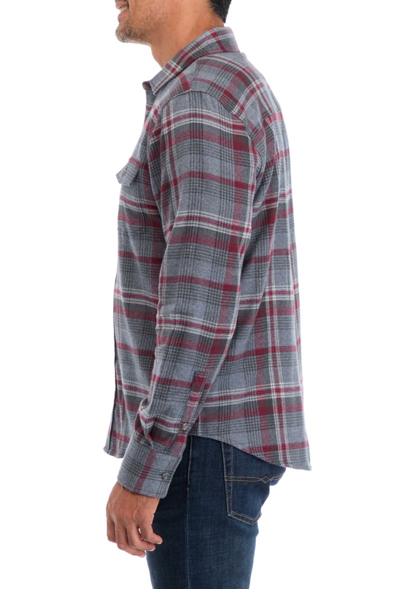   Plaid Lightweight Flannel Shirt 