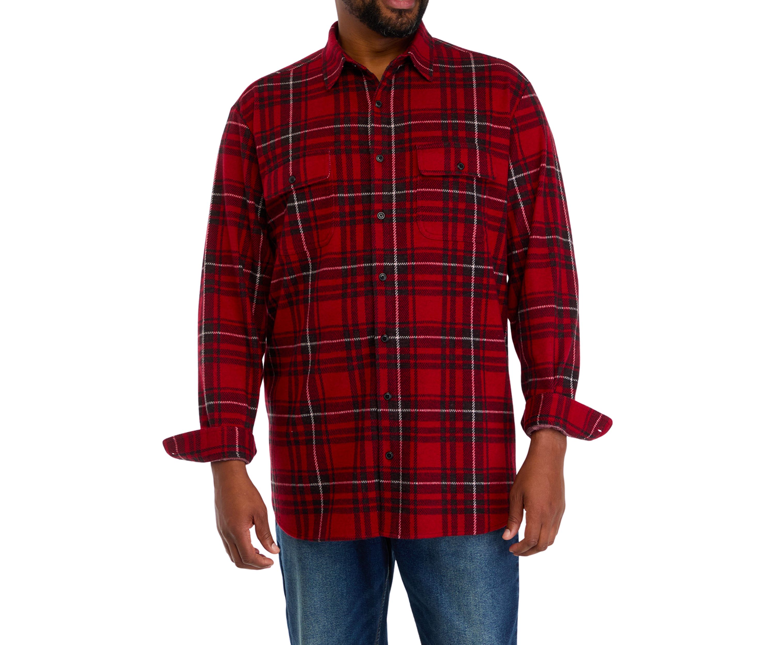 Big & Tall Plaid Flannel Shirt 