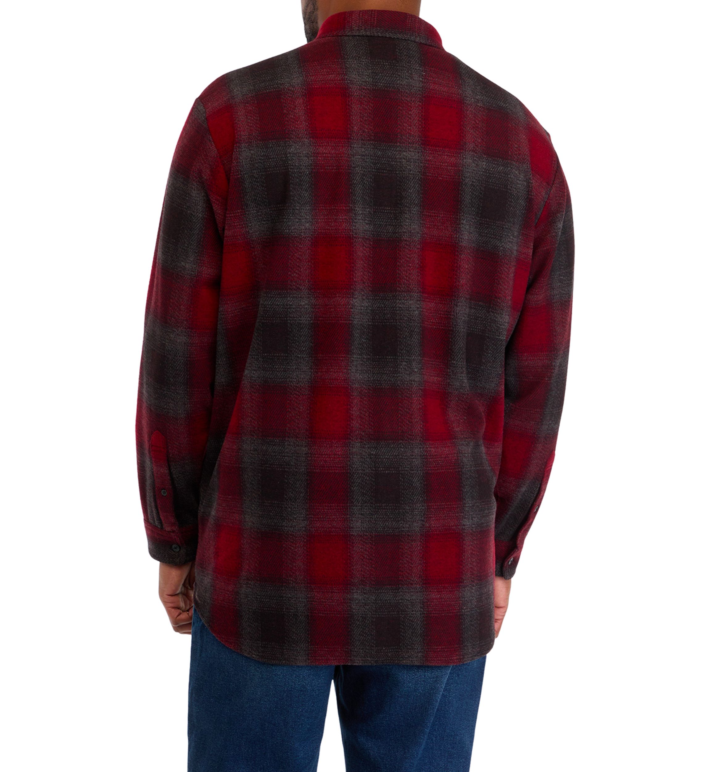 Big & Tall Long Sleeve Flannel Shirt 