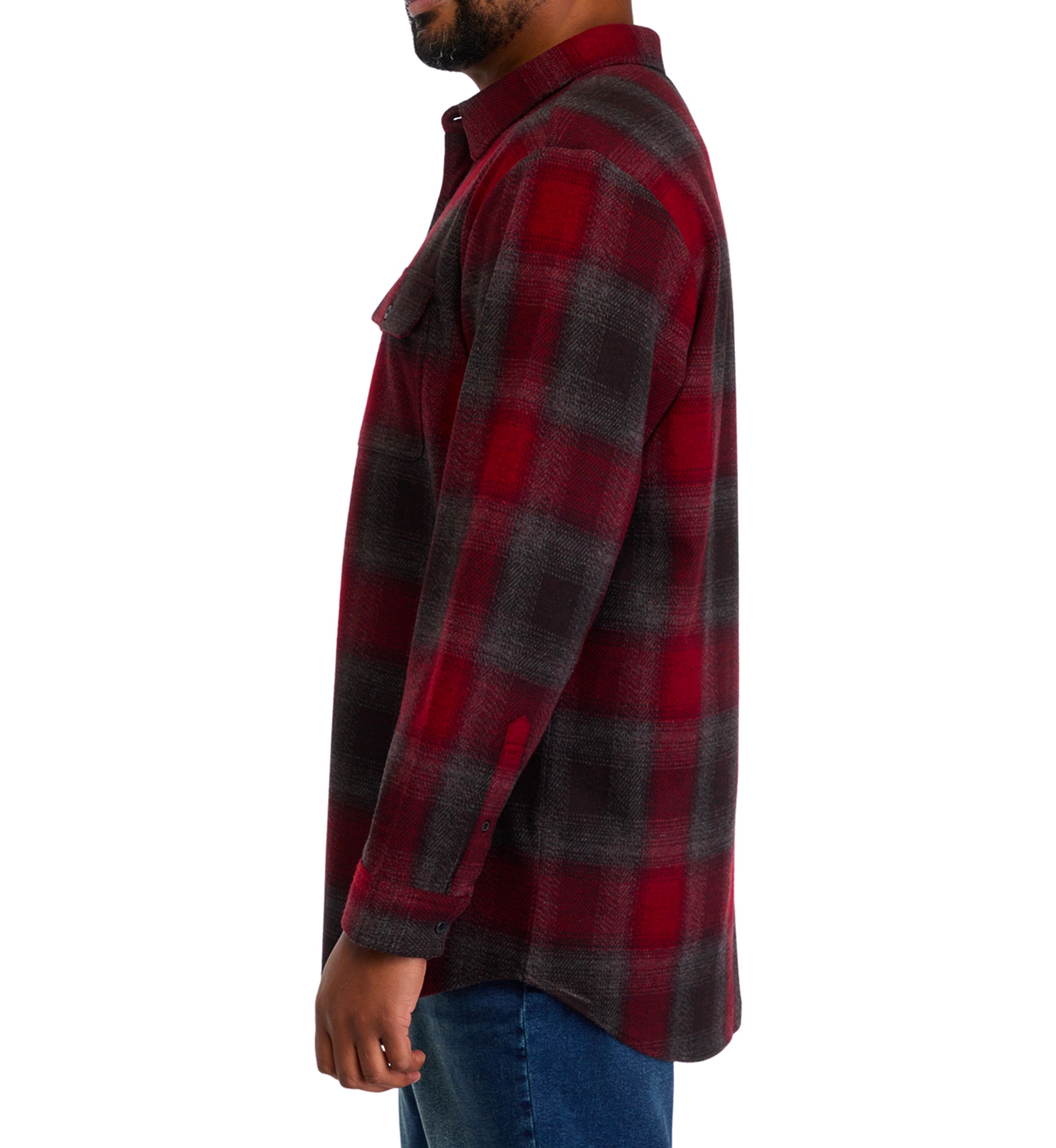 Big & Tall Long Sleeve Flannel Shirt 
