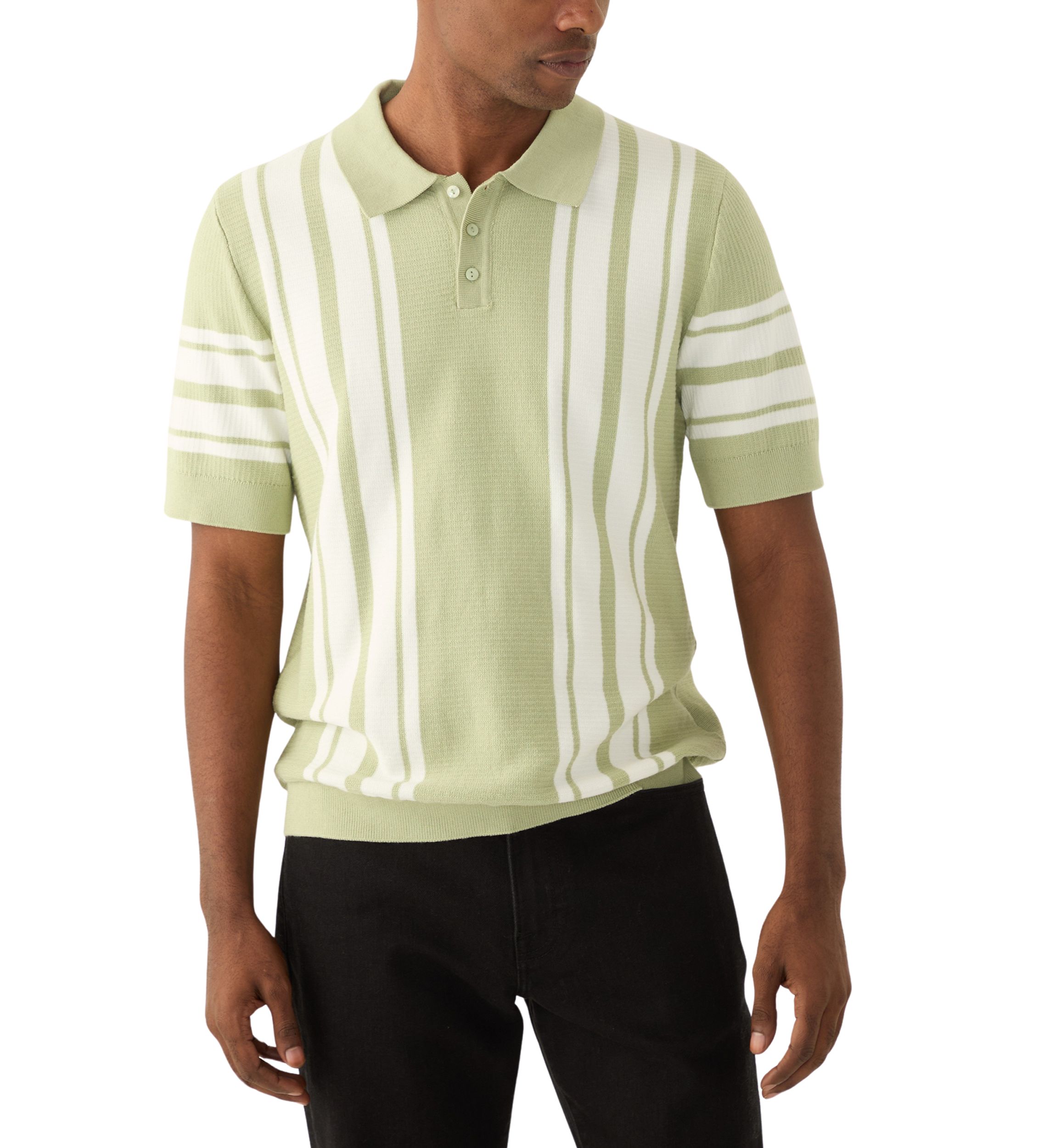 Mens Striped Polo Shirt