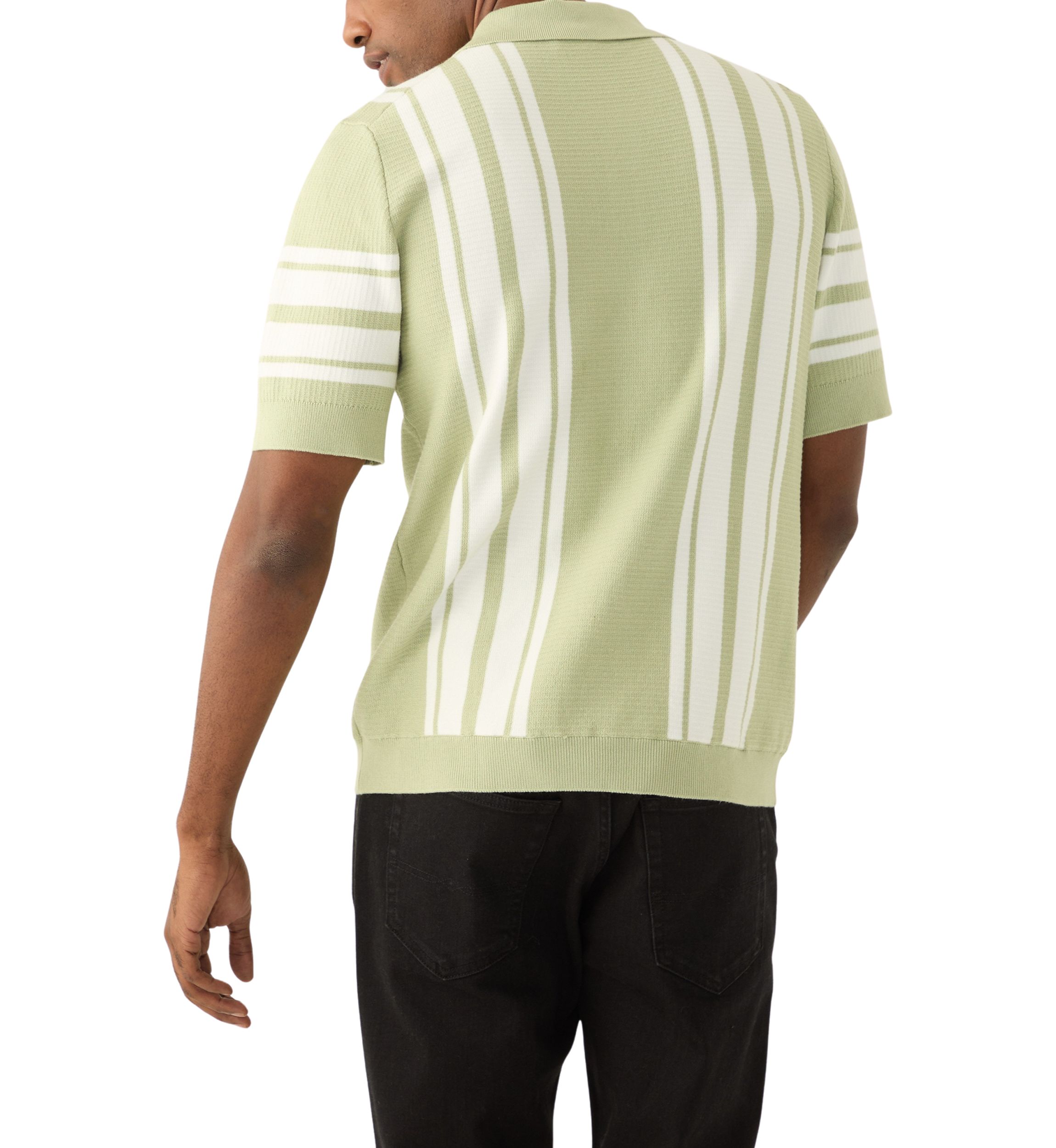 Mens Striped Polo Shirt