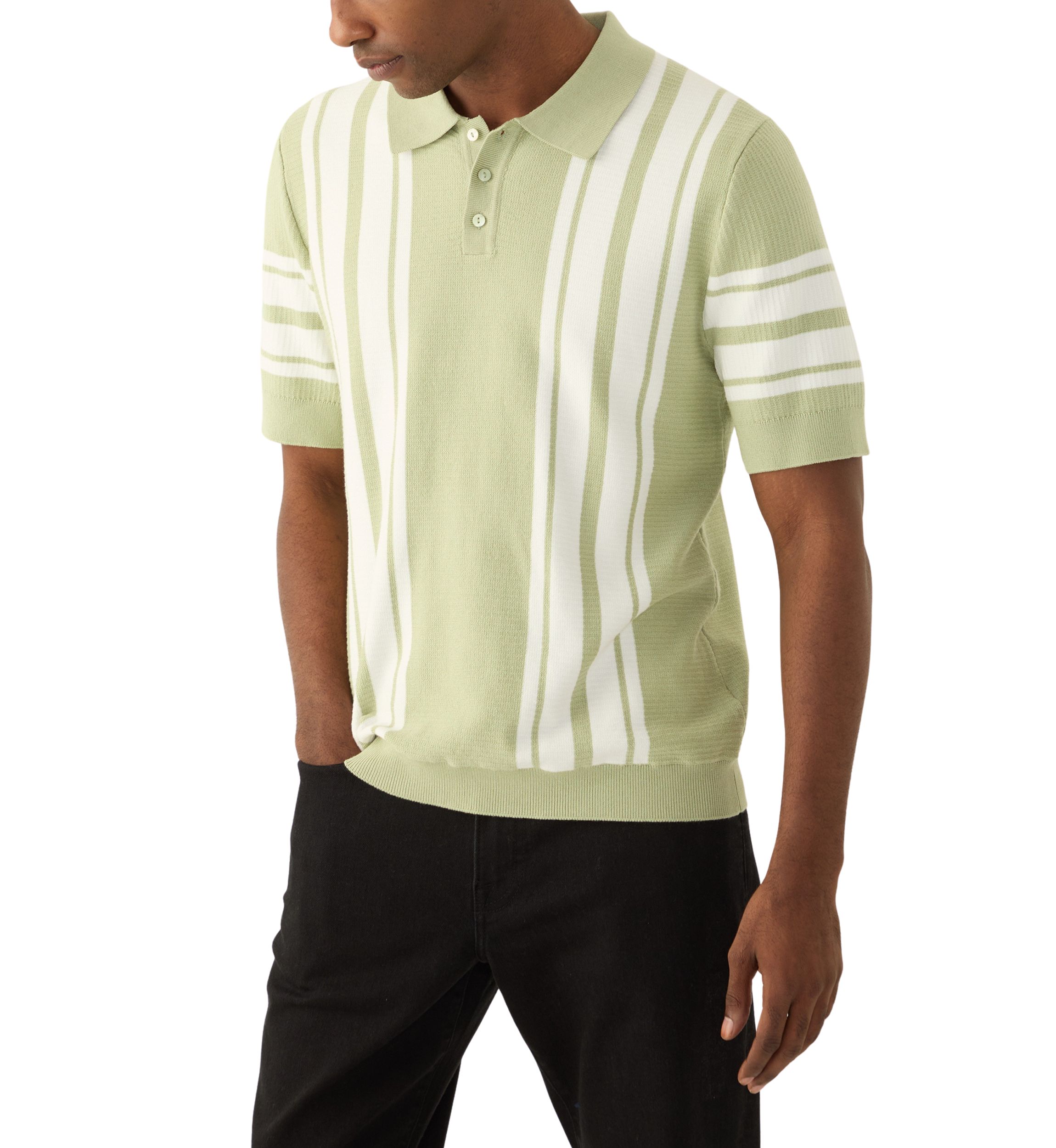 Mens Striped Polo Shirt