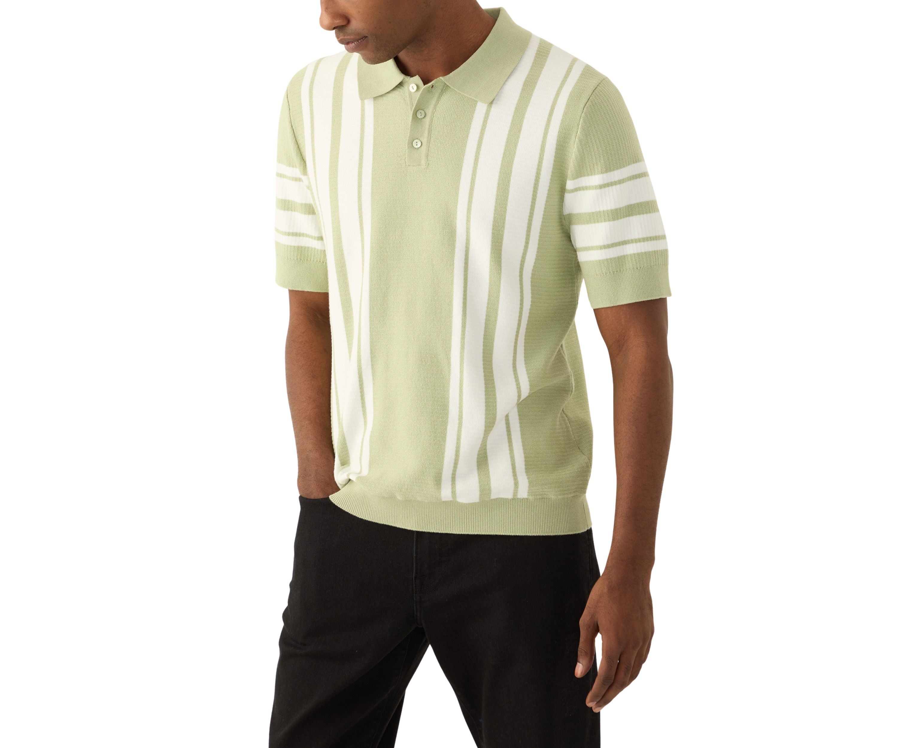 Mens Striped Polo Shirt