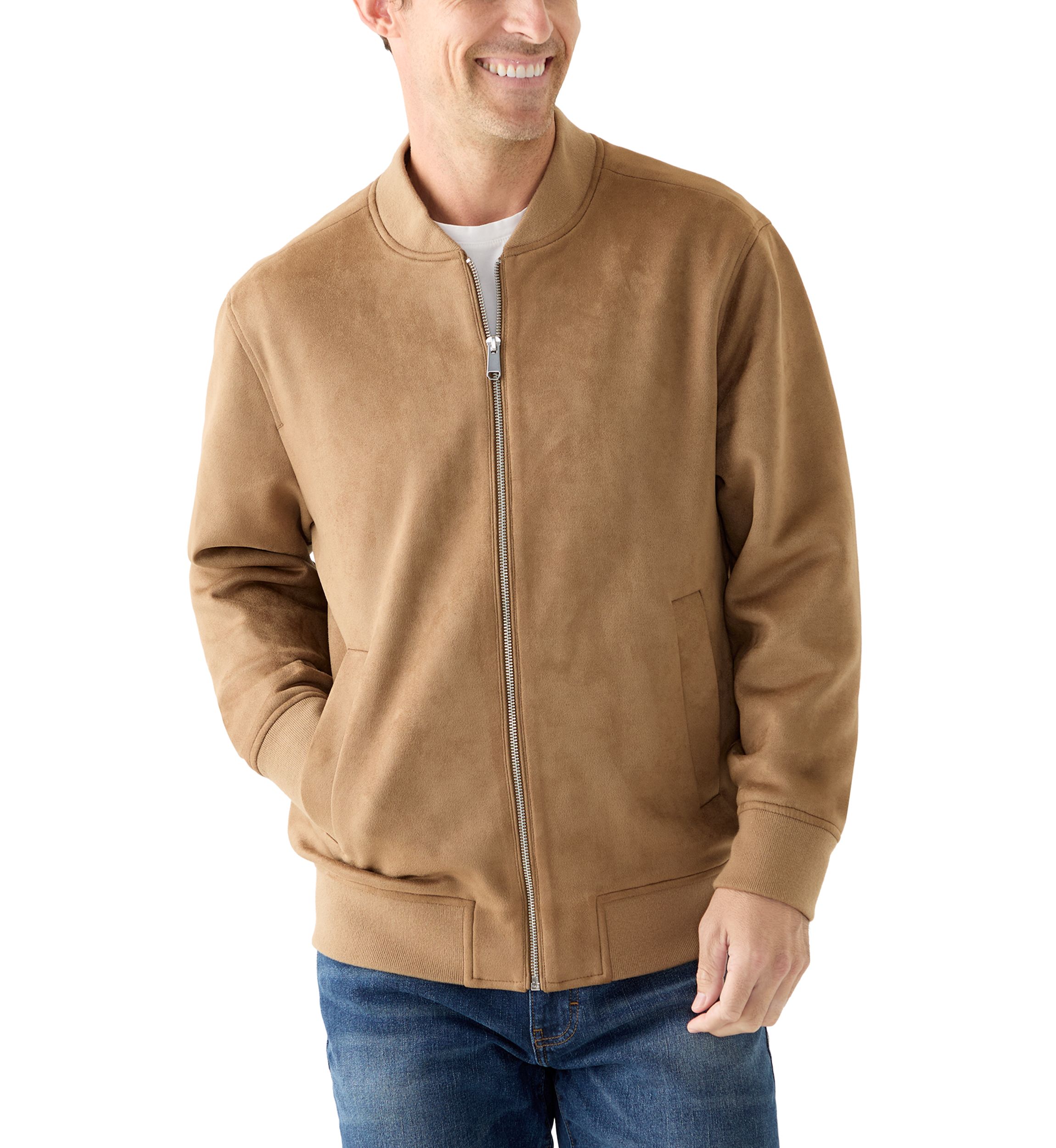 Suede Bomber Jacket