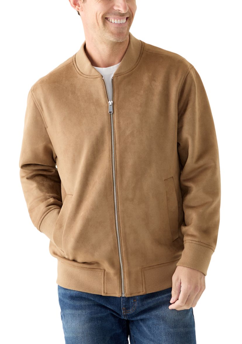 Suede Bomber Jacket