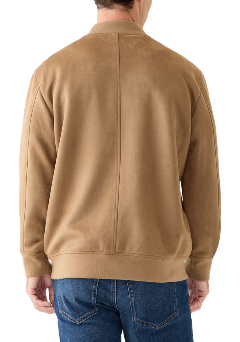 Suede Bomber Jacket