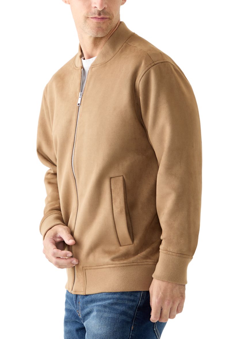 Suede Bomber Jacket