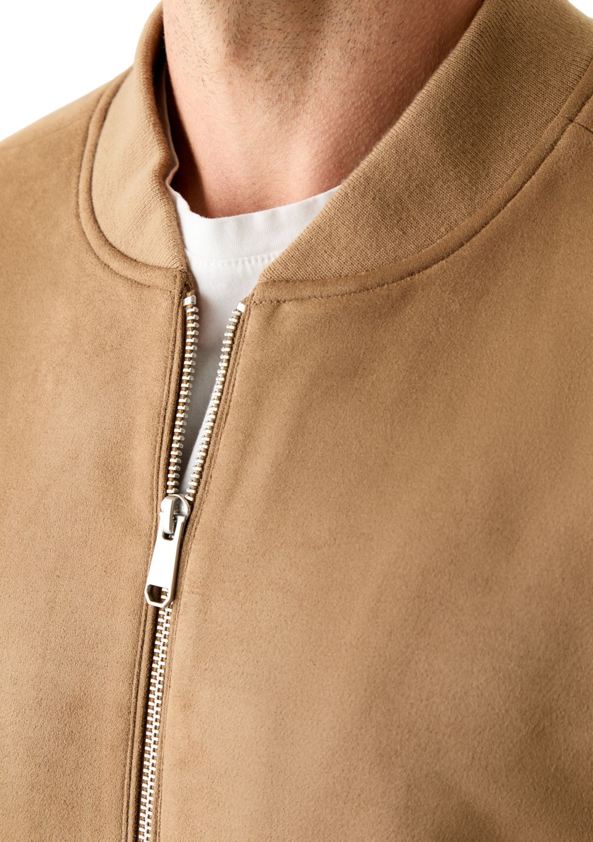 Suede Bomber Jacket