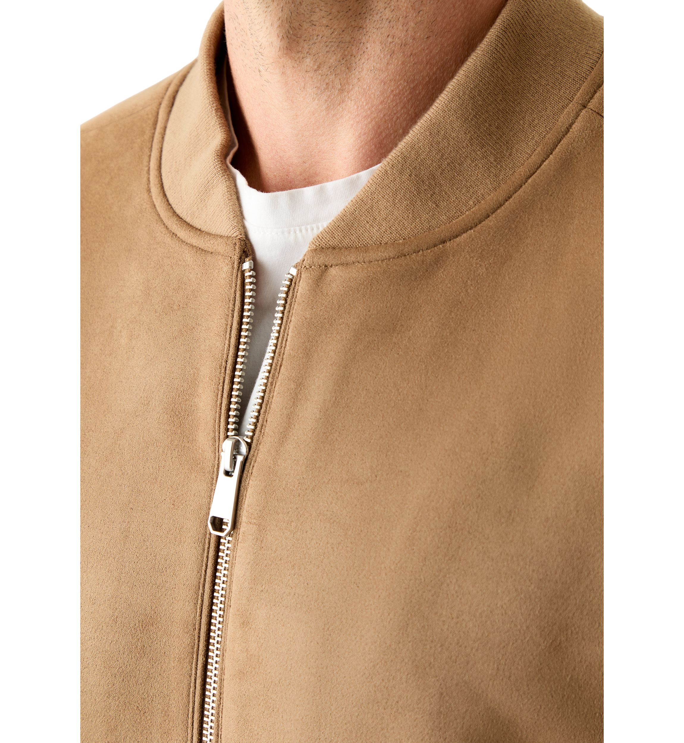 Suede Bomber Jacket