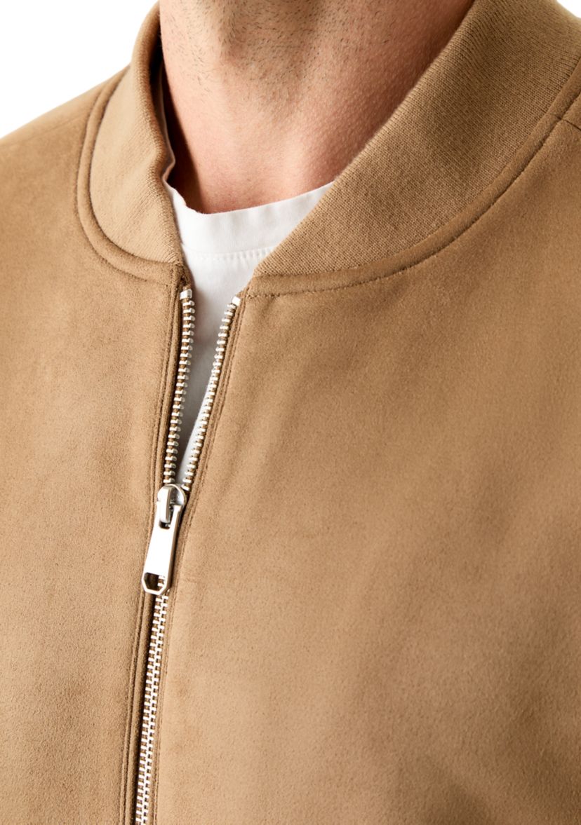 Suede Bomber Jacket