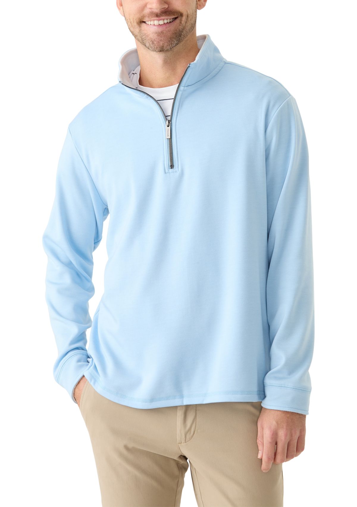Mens Long Sleeve Quarter Zip Pullover