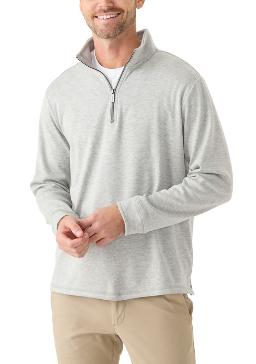 Mens Long Sleeve Quarter Zip Pullover