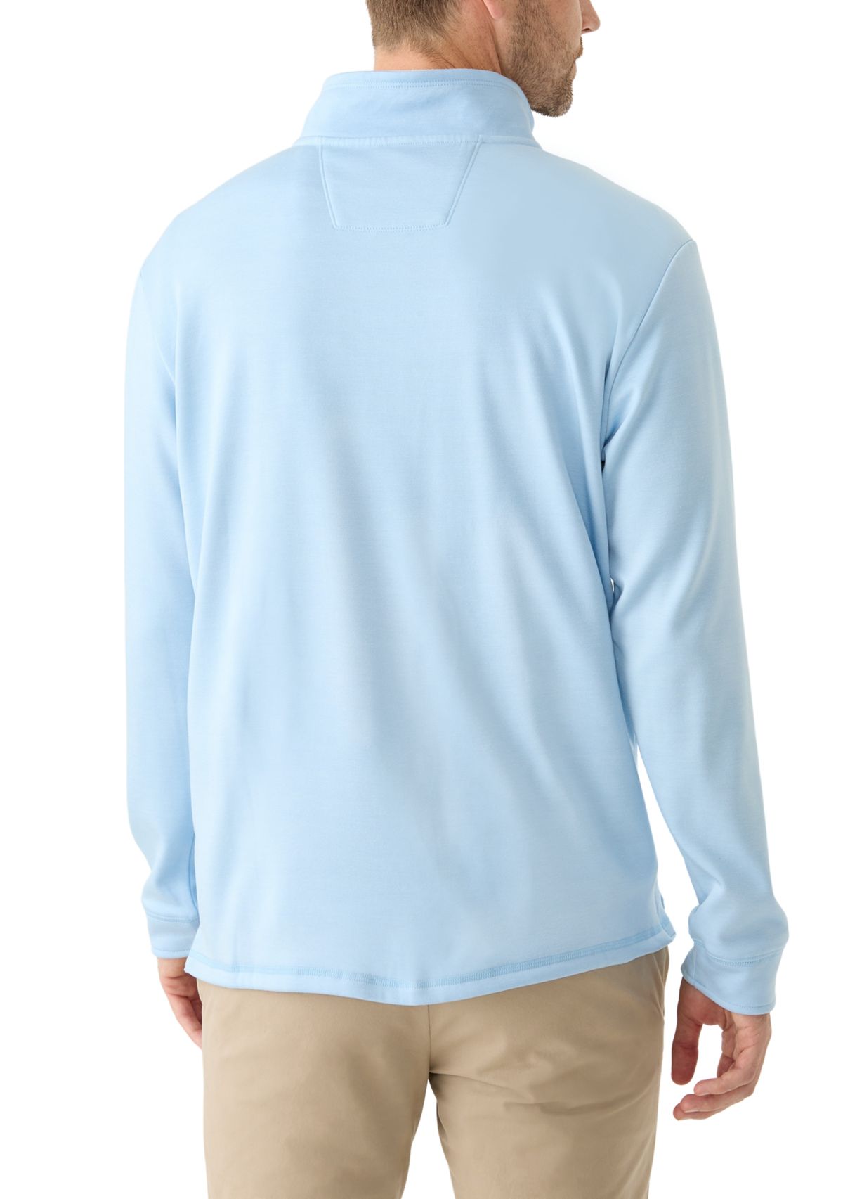 Mens Long Sleeve Quarter Zip Pullover