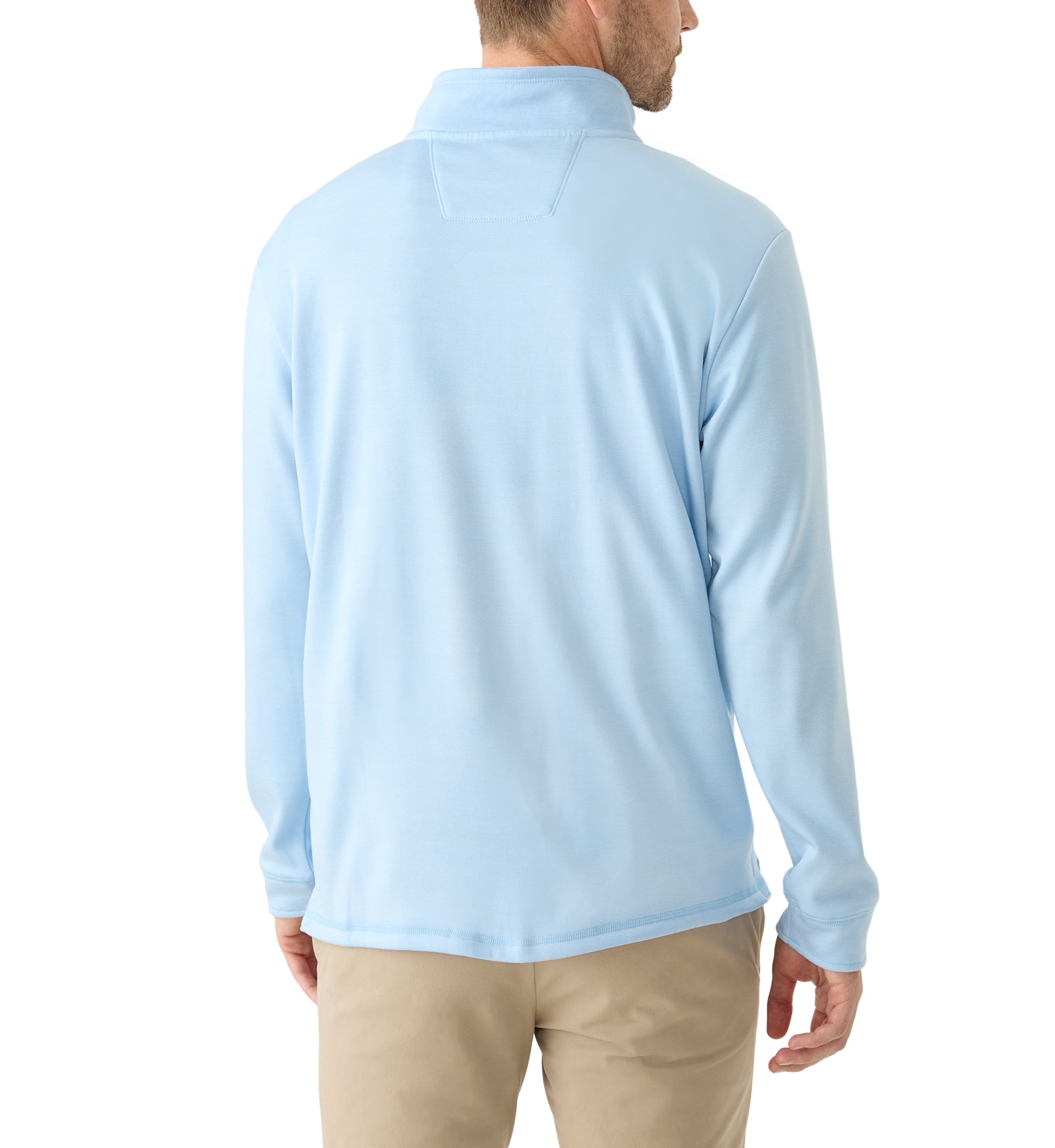 Mens Long Sleeve Quarter Zip Pullover
