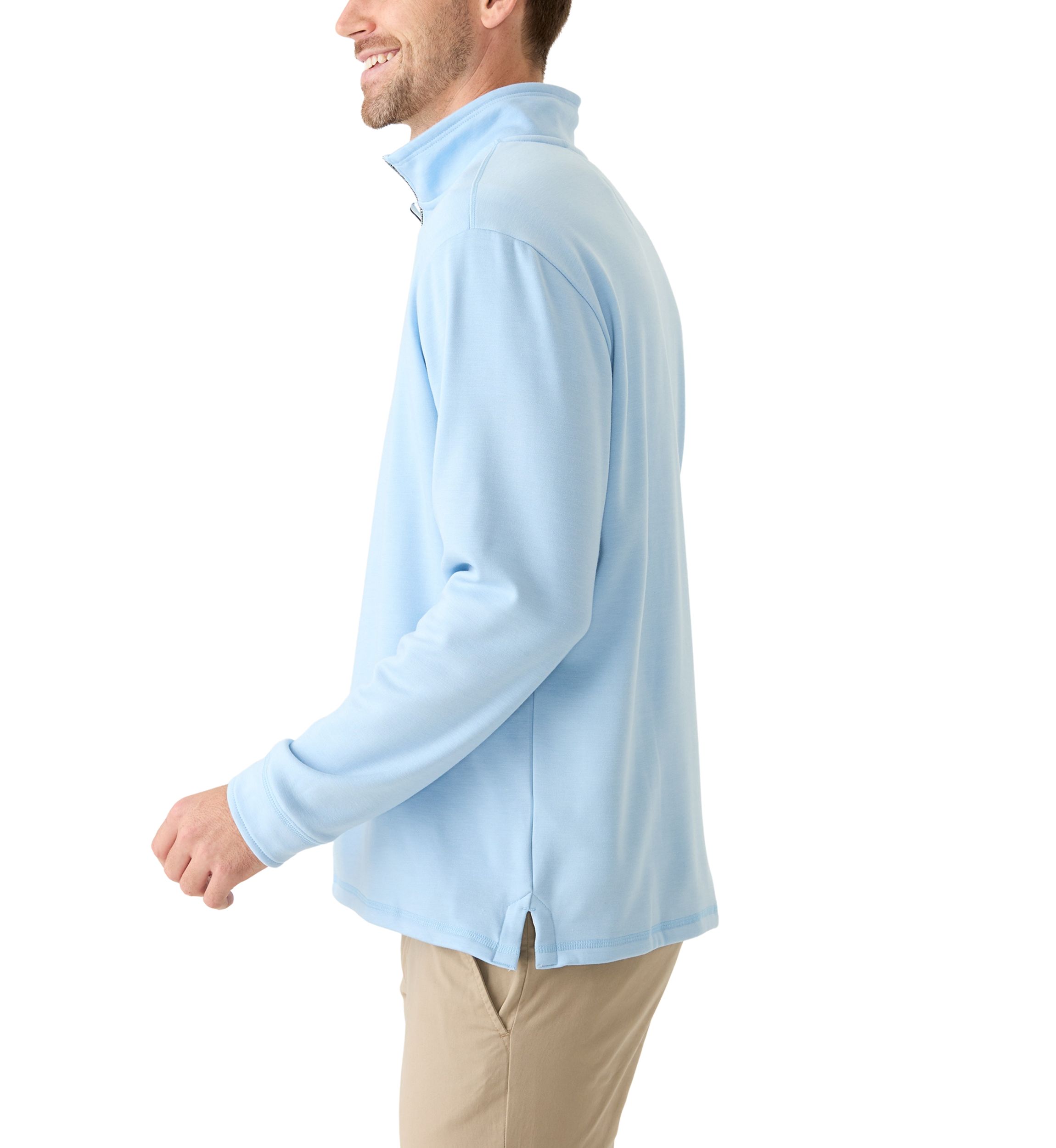 Mens Long Sleeve Quarter Zip Pullover