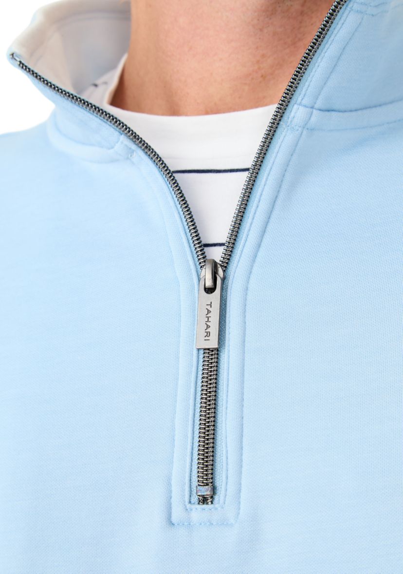 Mens Long Sleeve Quarter Zip Pullover