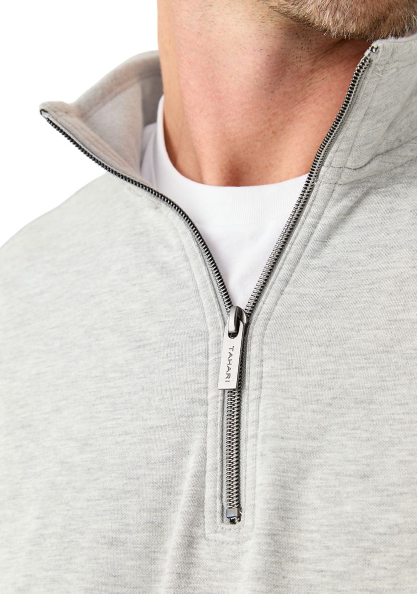Mens Long Sleeve Quarter Zip Pullover