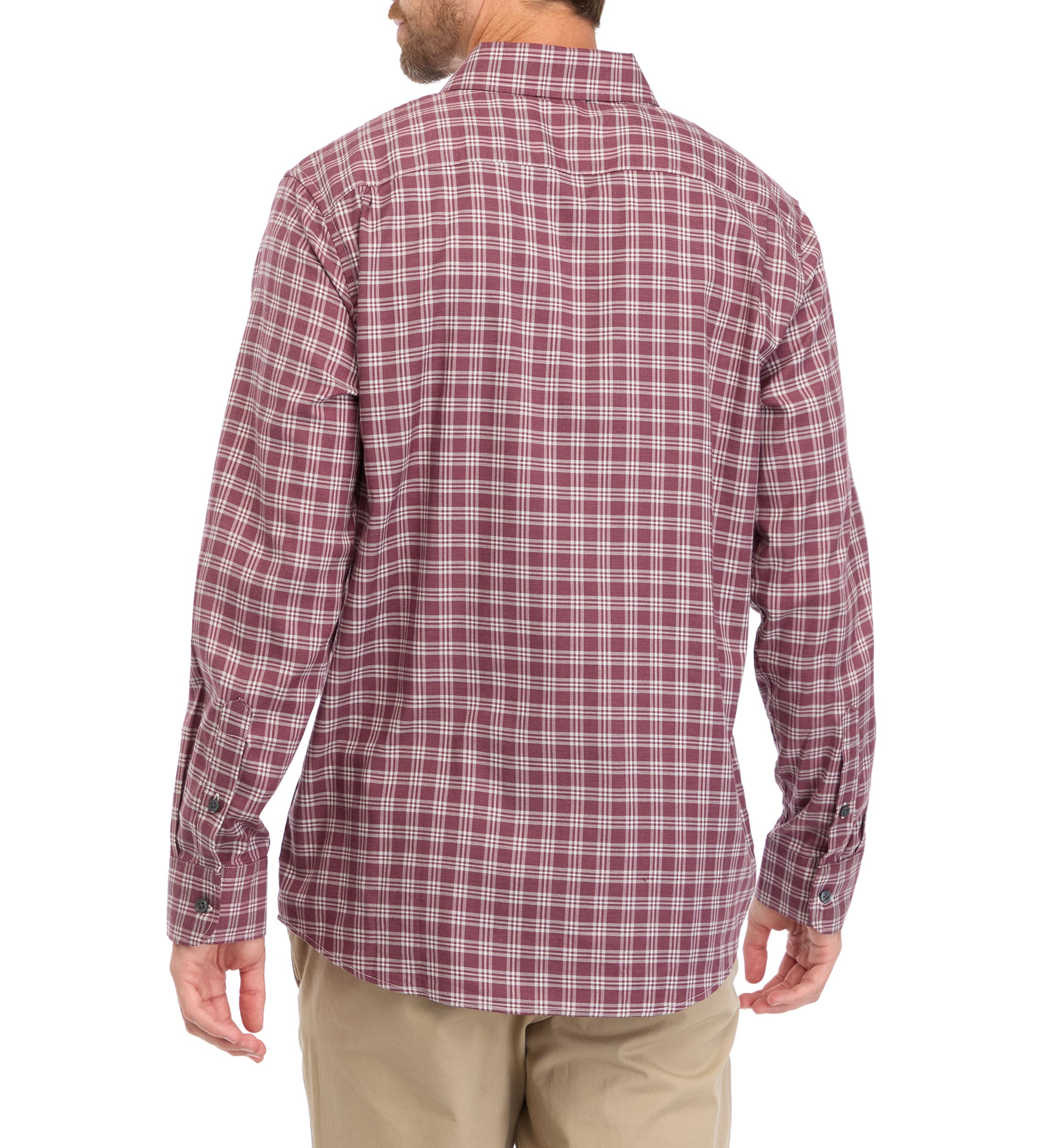 Mens Long Sleeve Plaid Shirt