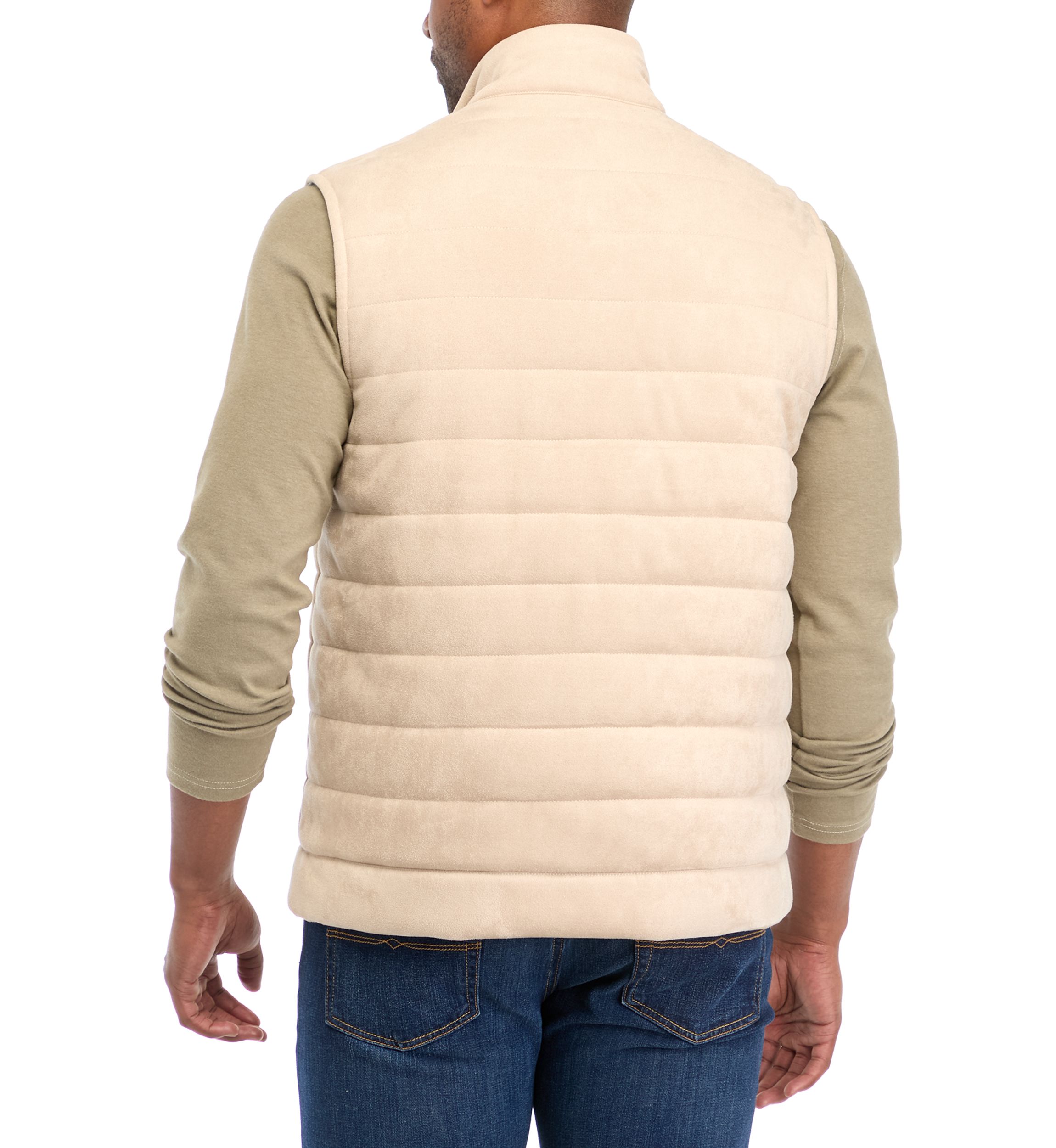 Mens Faux Suede Vest