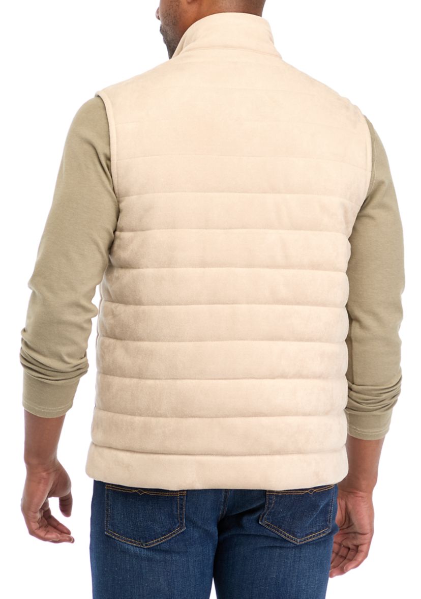Mens Faux Suede Vest