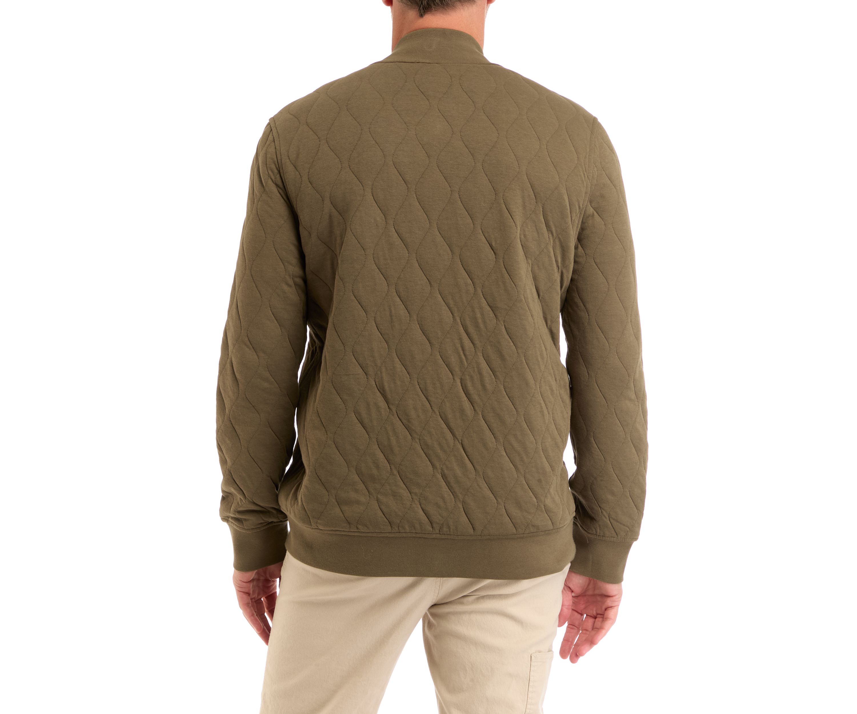 Mens Quilted Bomber Jacket