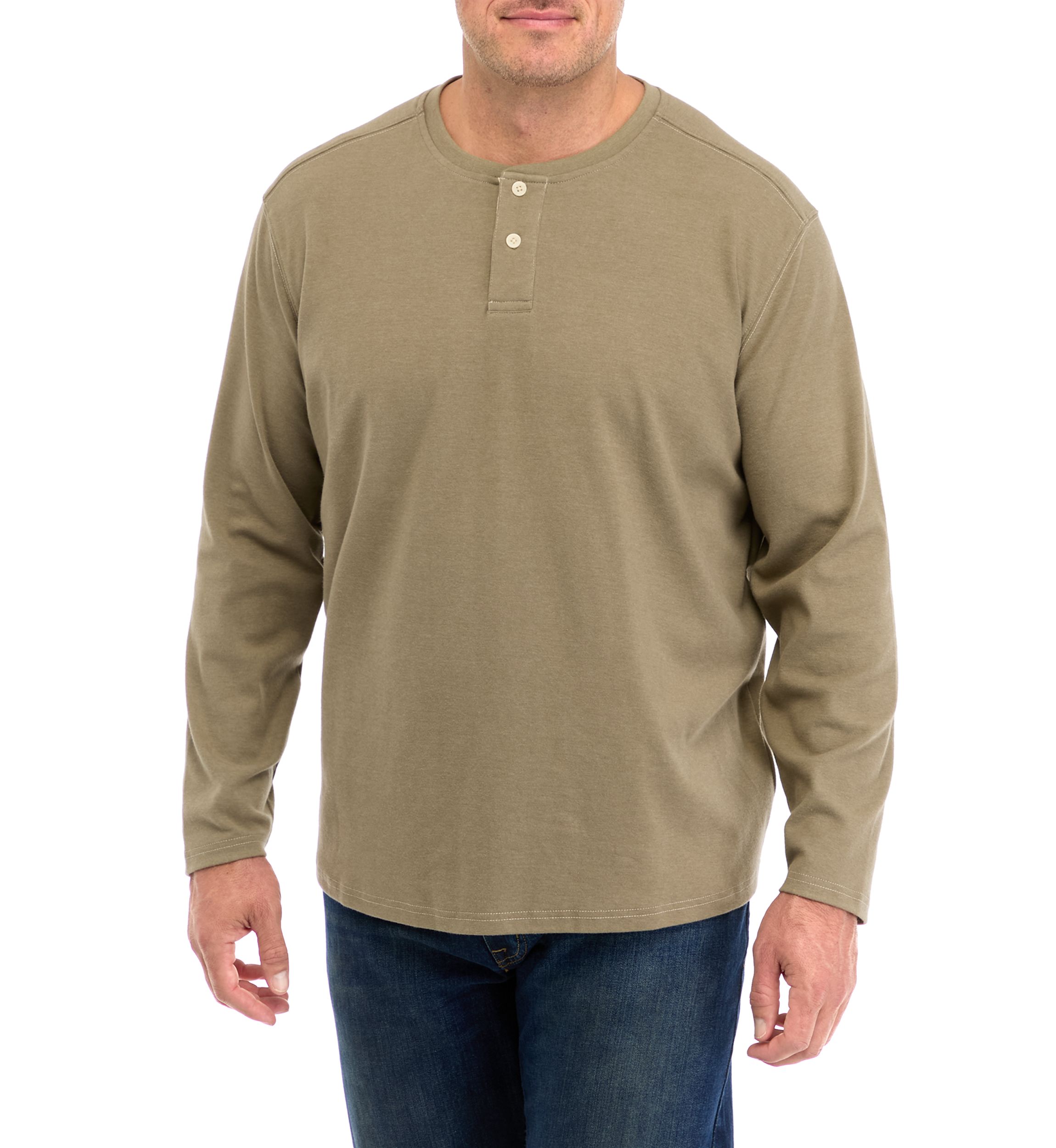 Big & Tall Long Sleeve Henley Shirt