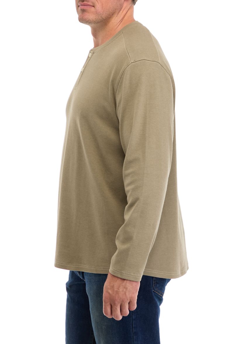 Big & Tall Long Sleeve Henley Shirt