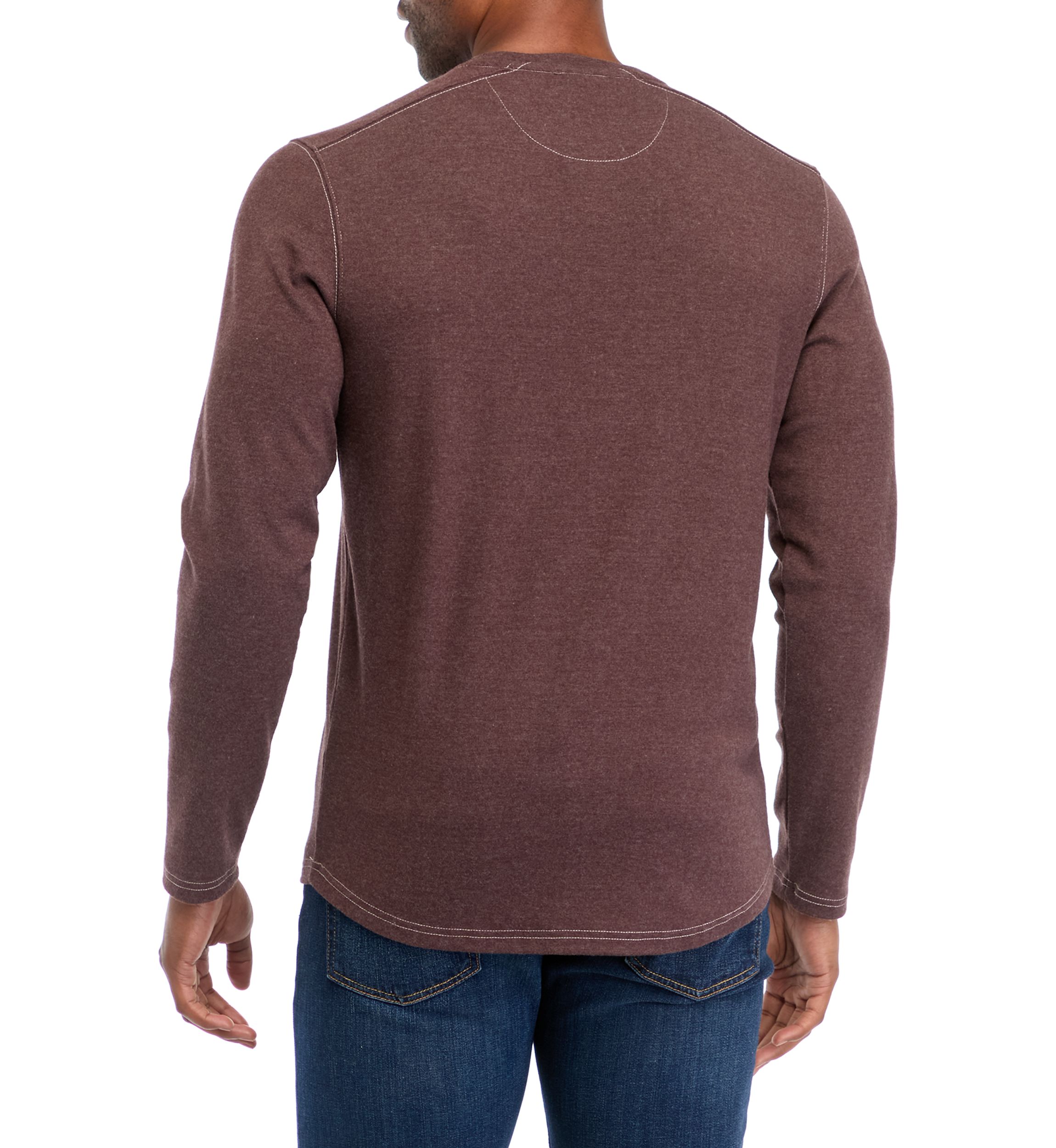 Mens Long Sleeve Henley T-Shirt