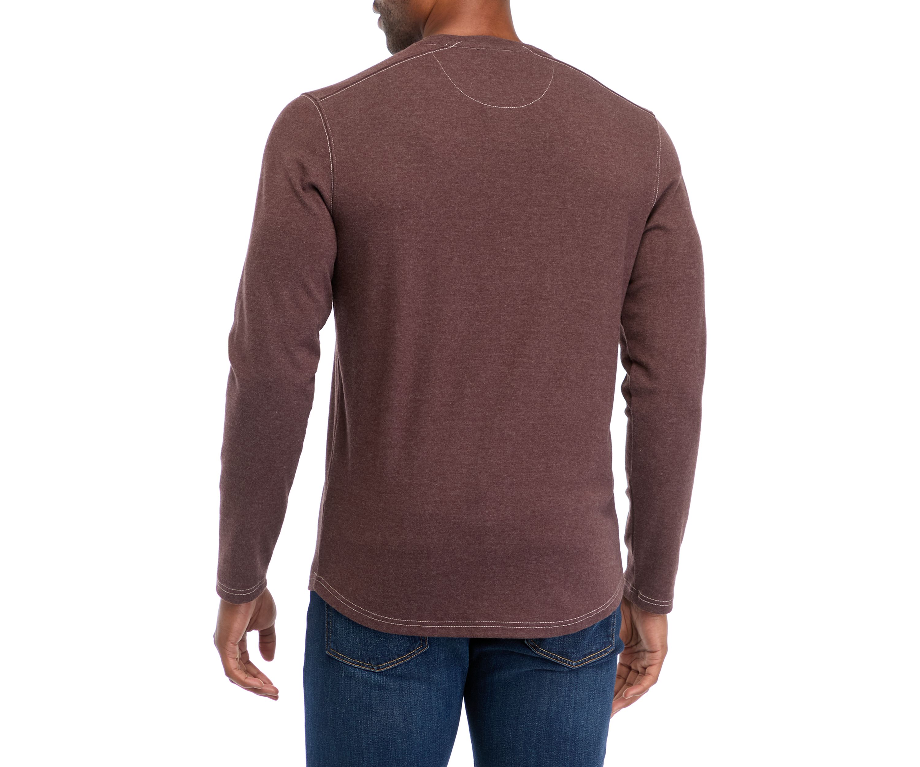 Mens Long Sleeve Henley T-Shirt