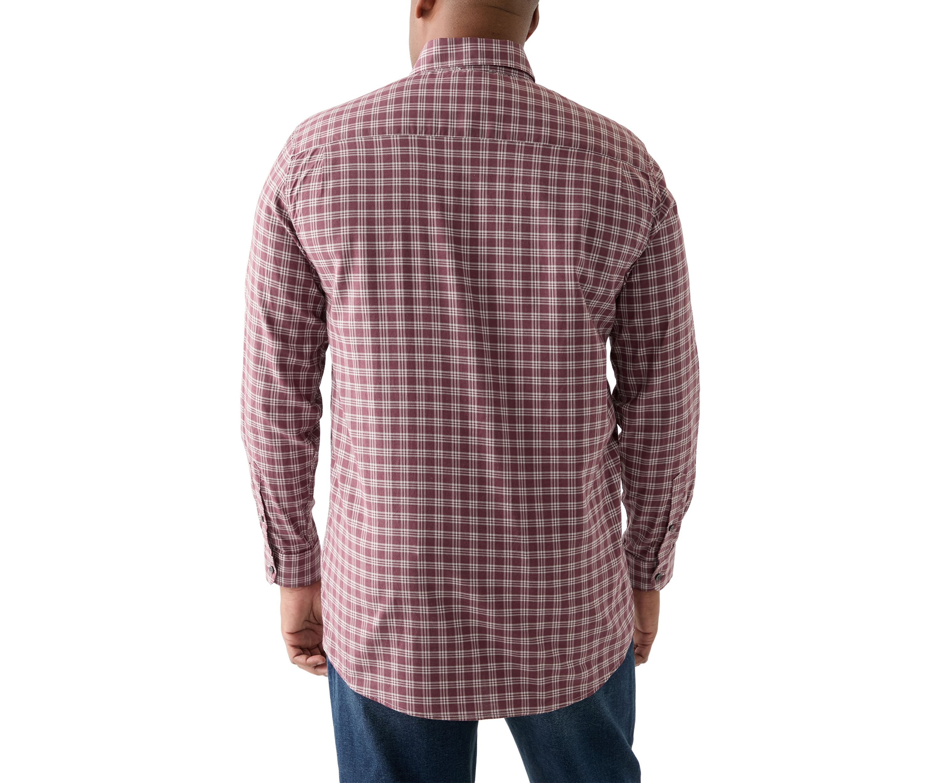 Big & Tall Long Sleeve Plaid Shirt