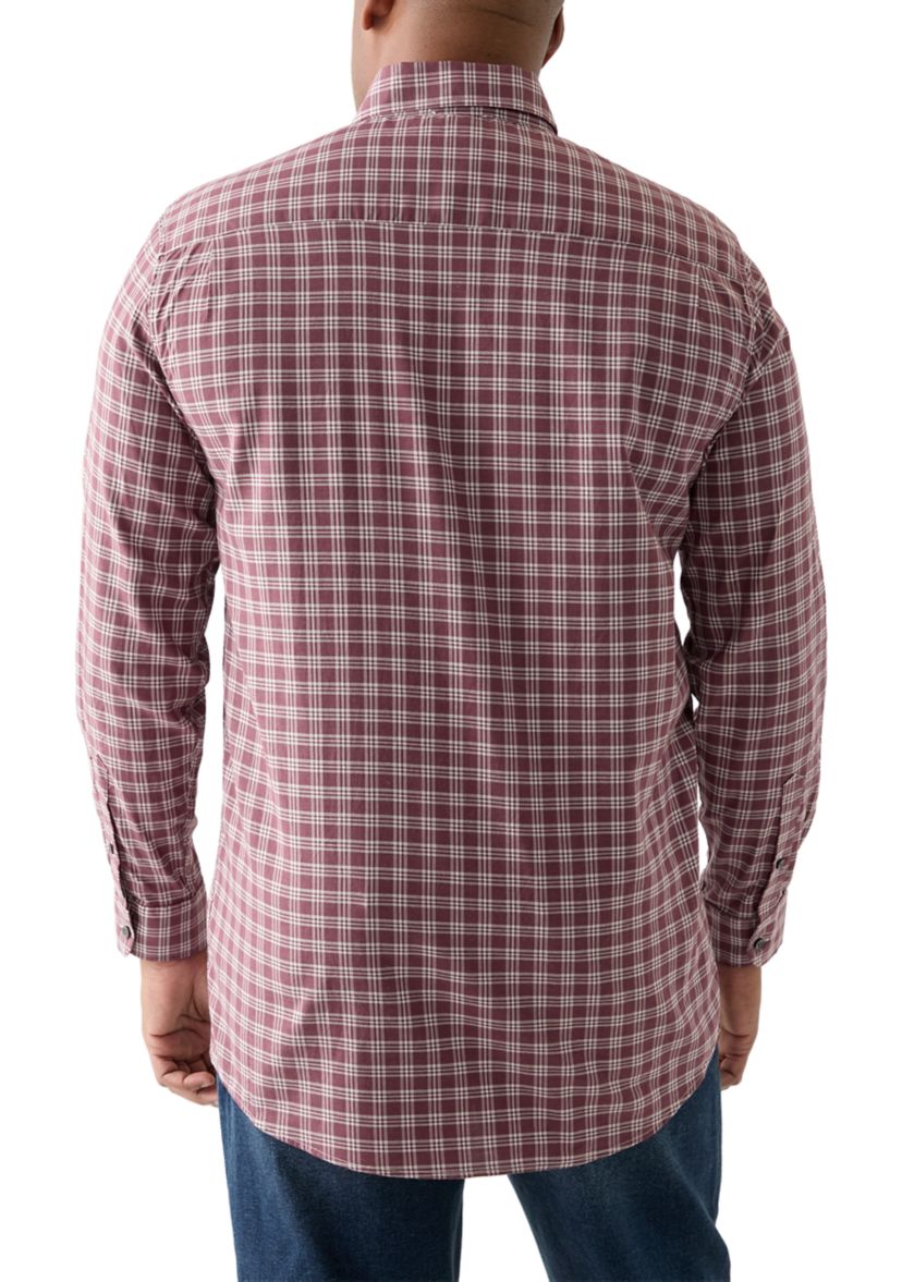 Big & Tall Long Sleeve Plaid Shirt