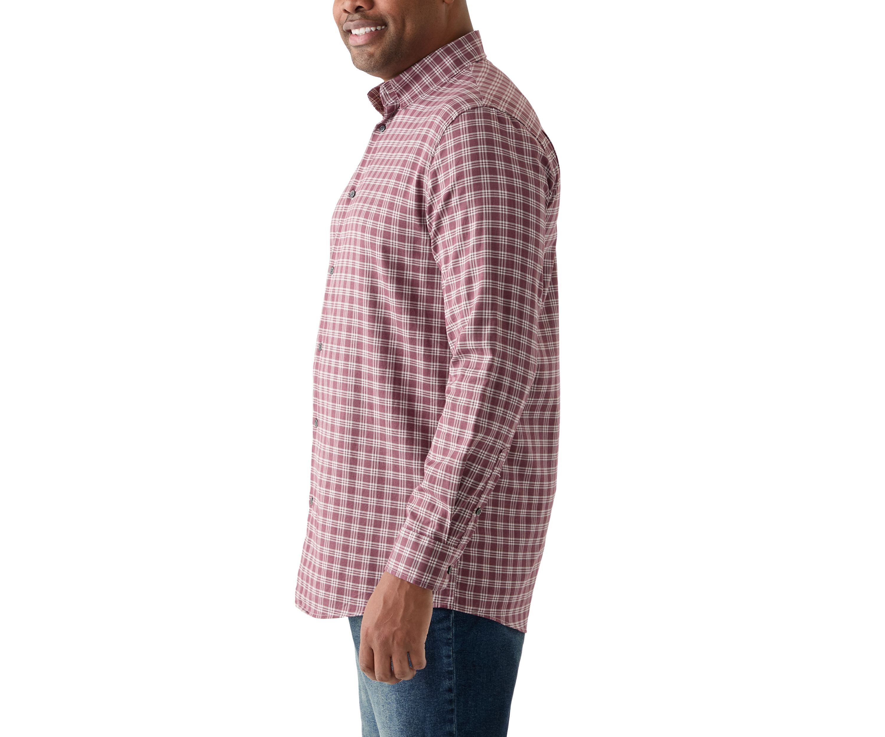 Big & Tall Long Sleeve Plaid Shirt