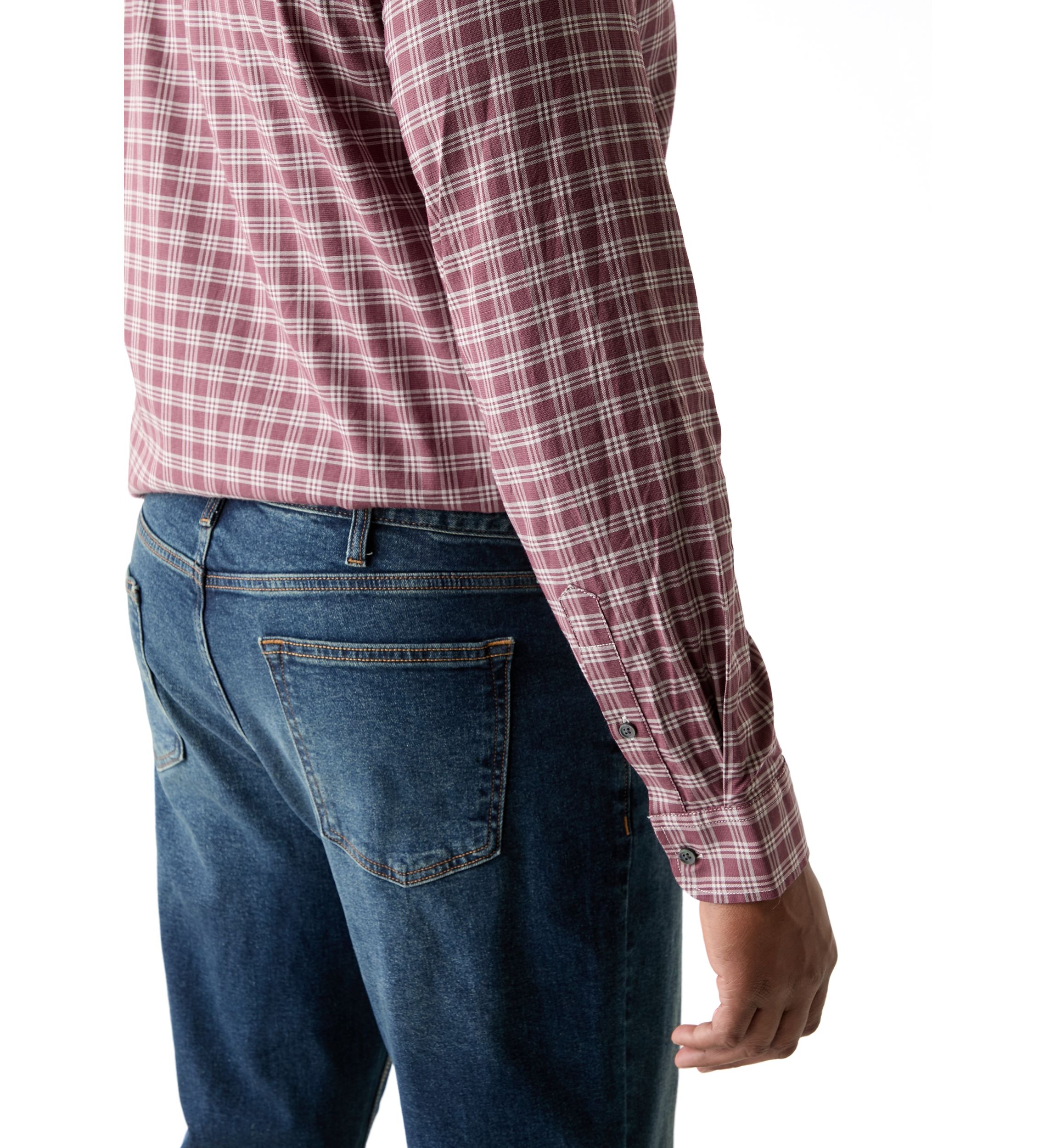 Big & Tall Long Sleeve Plaid Shirt