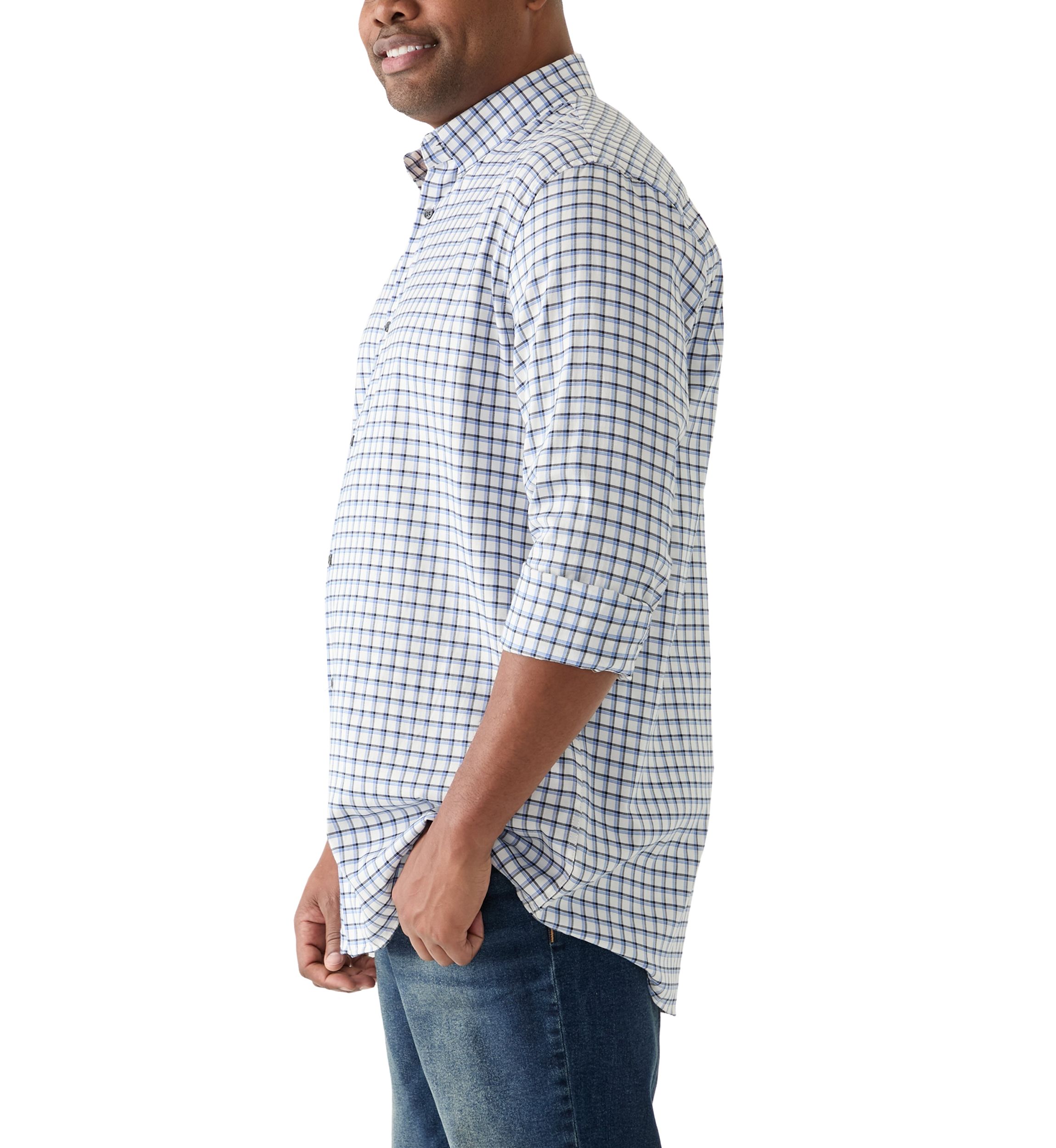 Big & Tall Long Sleeve Plaid Shirt