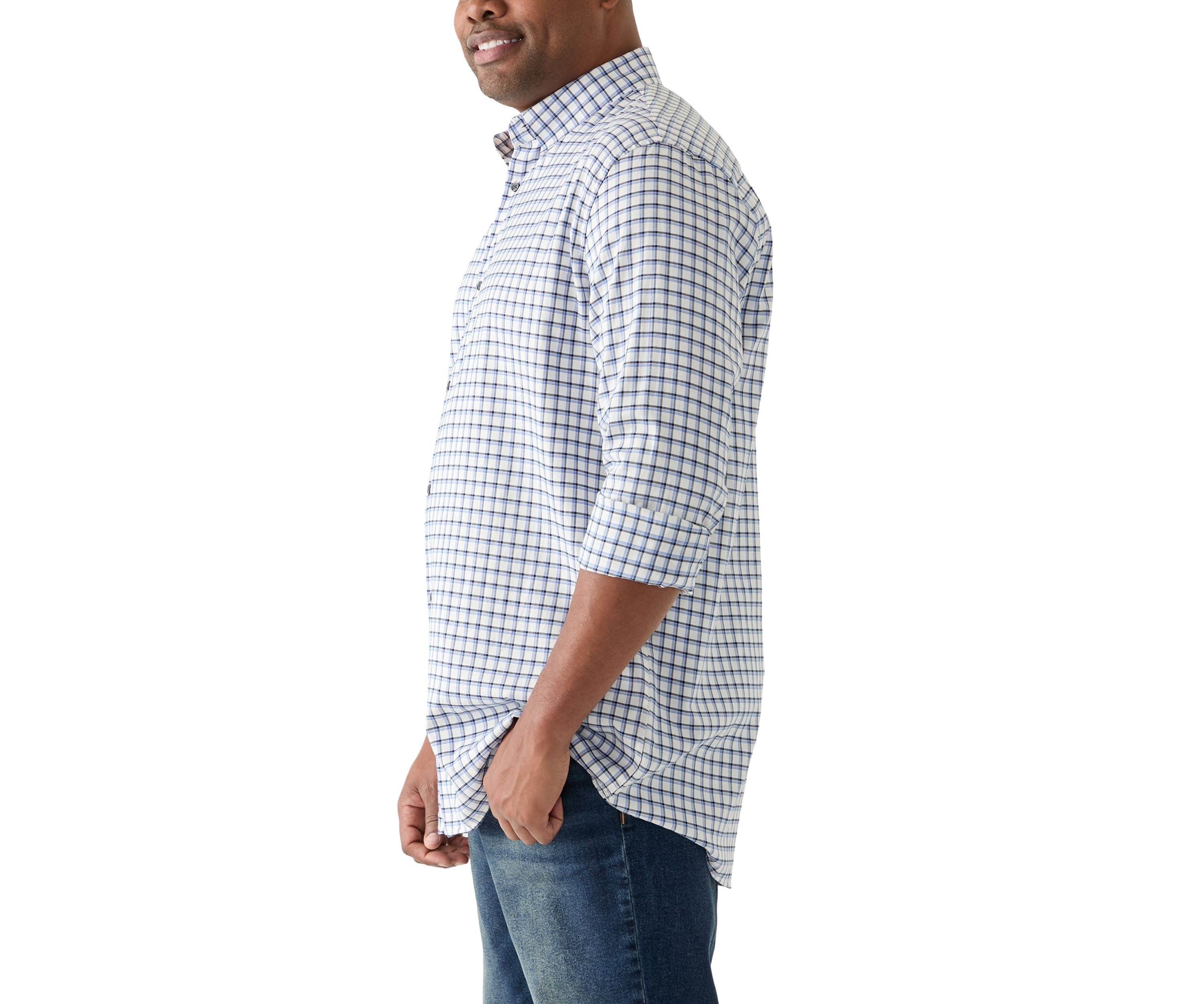 Big & Tall Long Sleeve Plaid Shirt