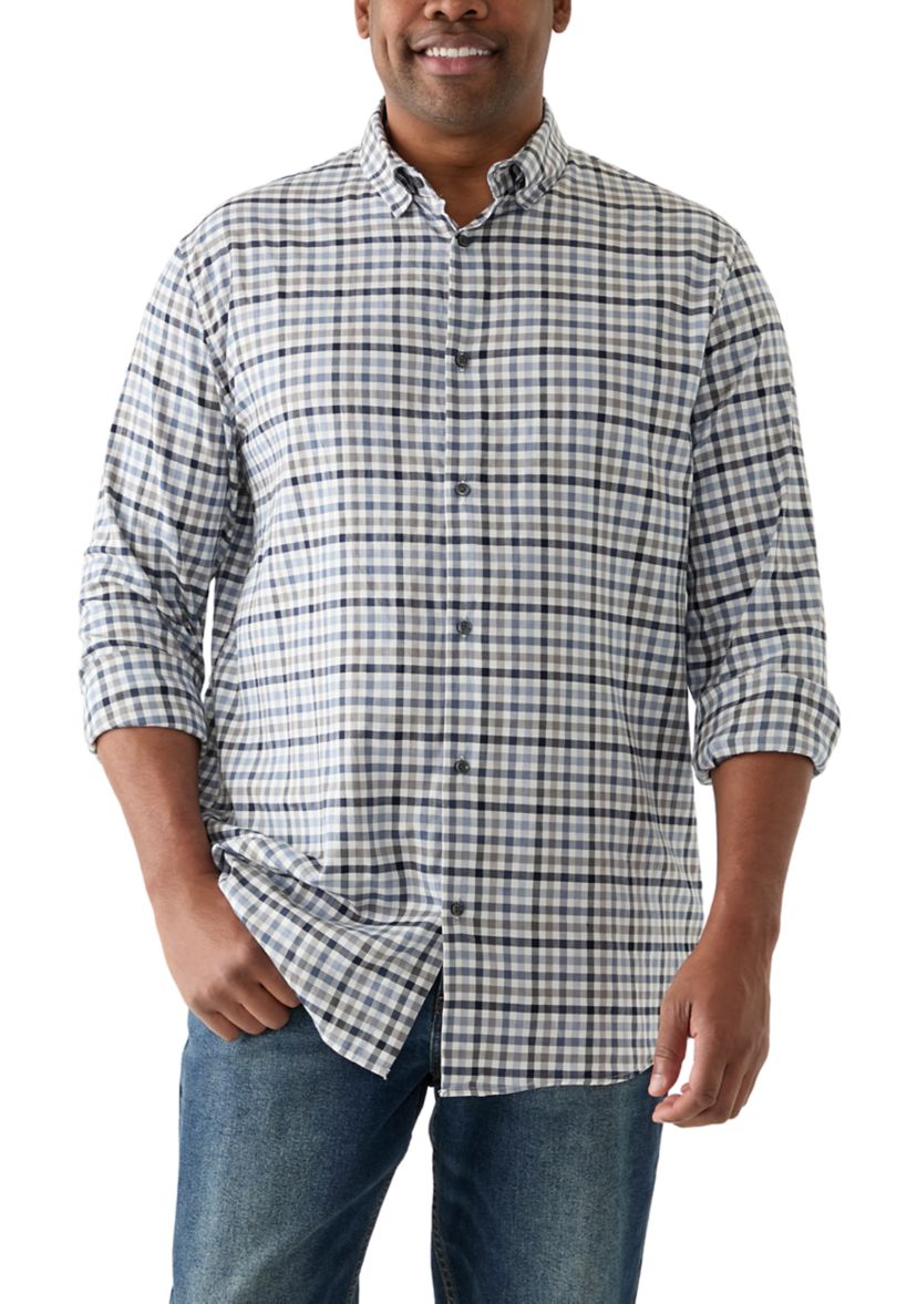 Big & Tall Long Sleeve Plaid Shirt 