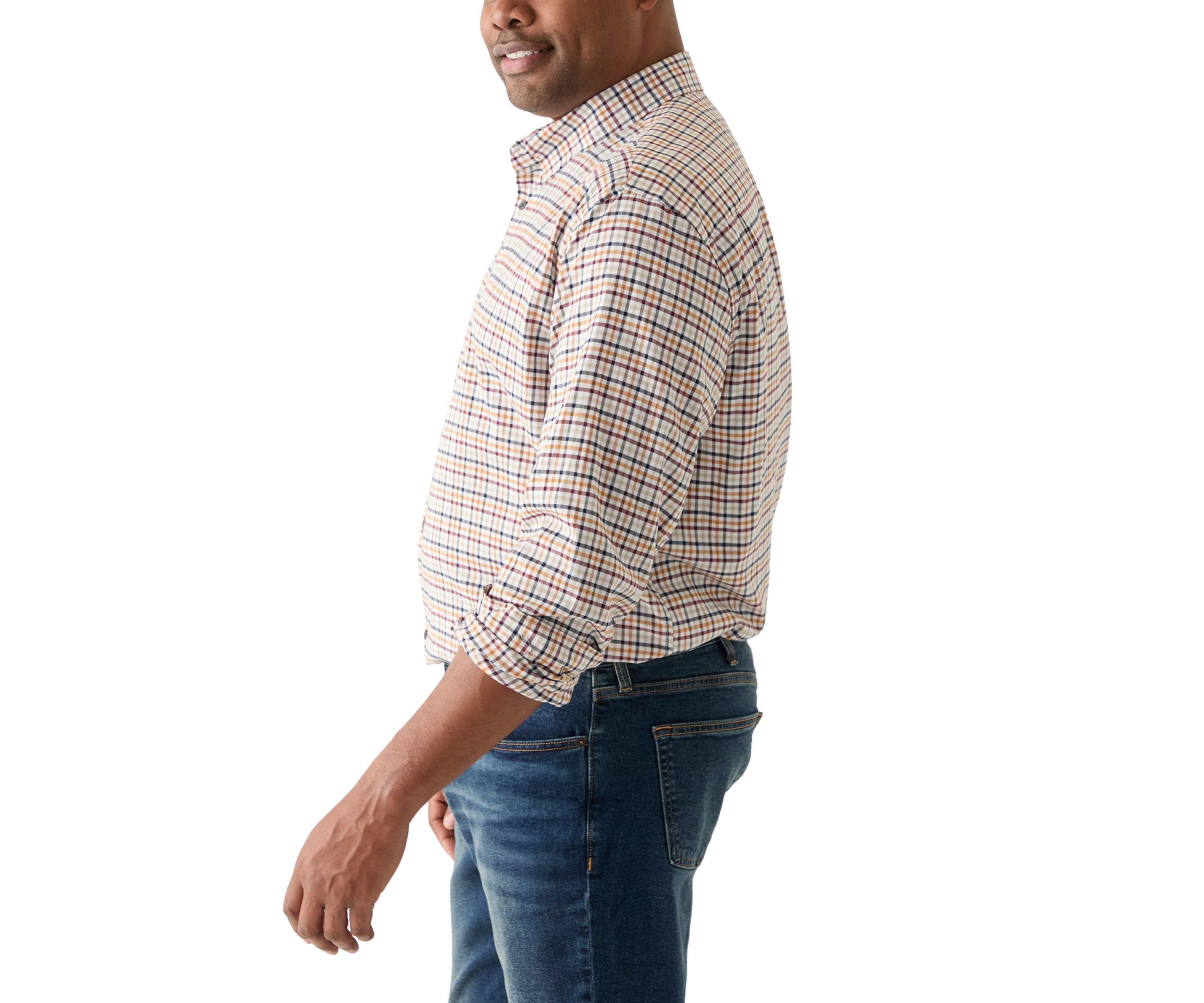 Big & Tall Long Sleeve Plaid Shirt 