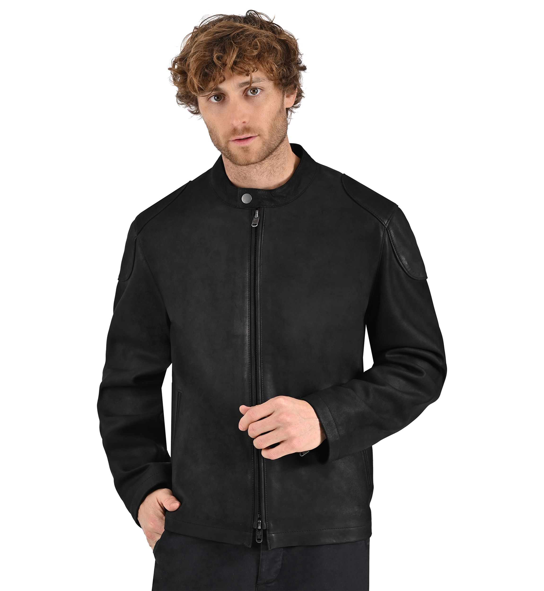 Mens Matte Racer Jacket