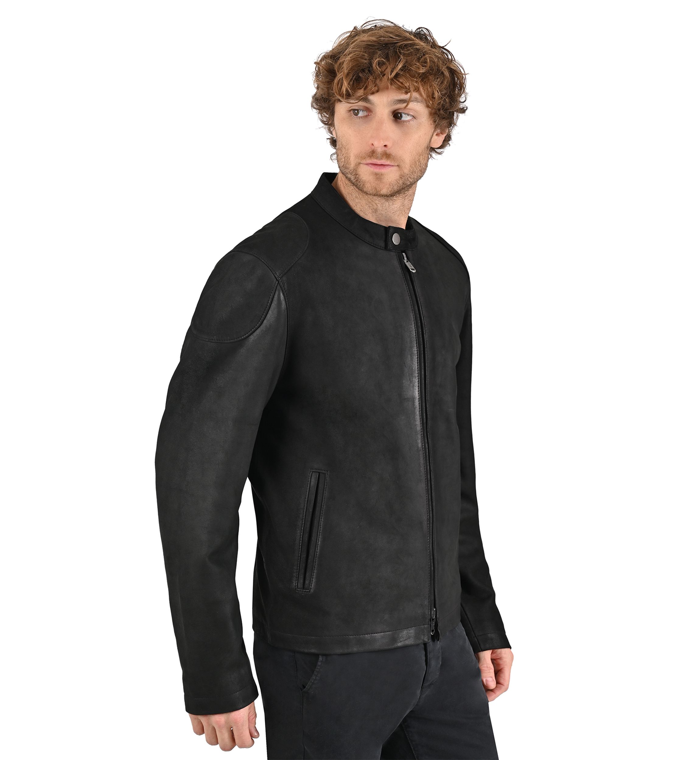 Mens Matte Racer Jacket