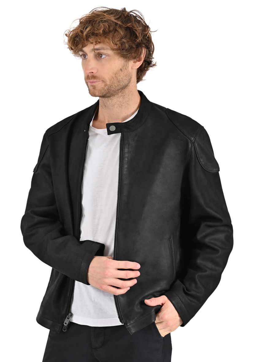 Mens Matte Racer Jacket