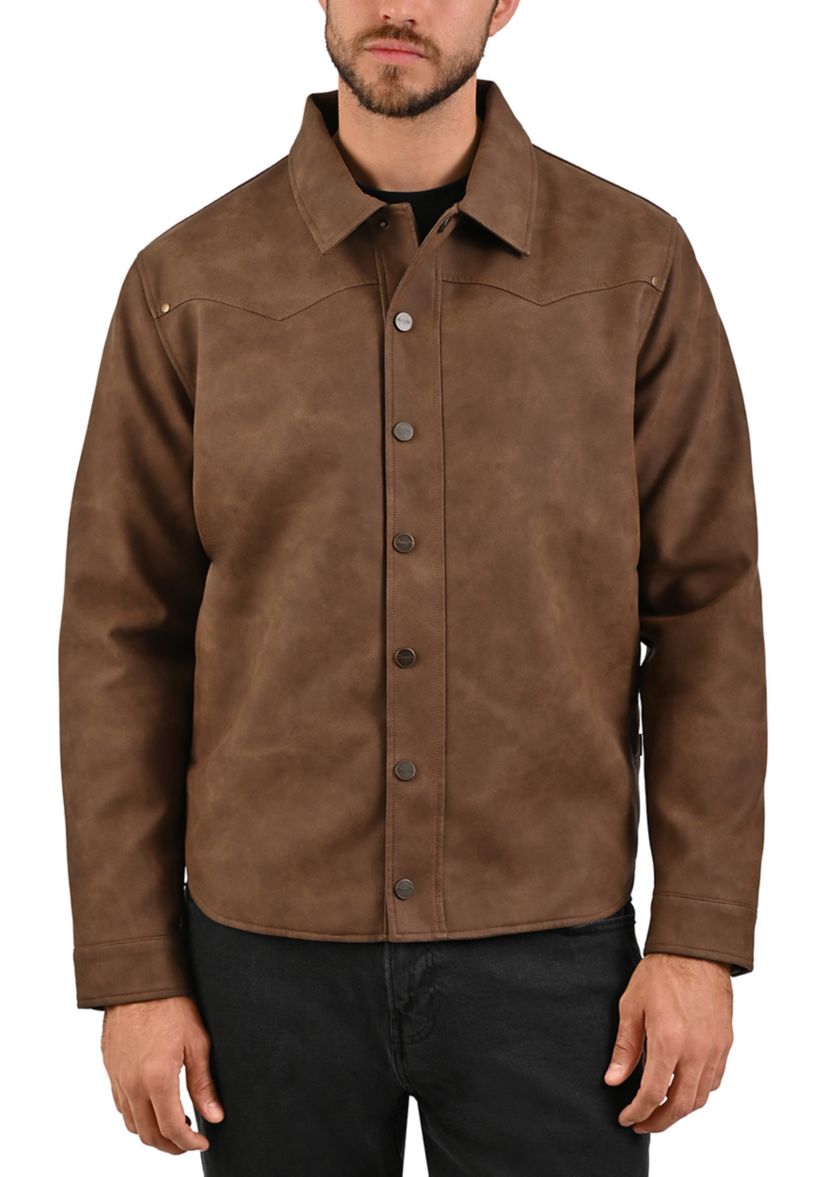 Wrangler® Men's Suede Shirt Jacket | Belk